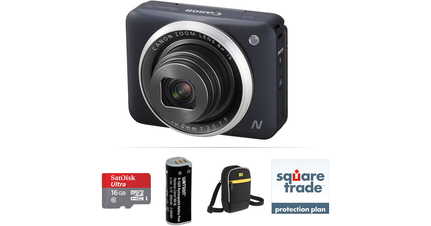 Canon PowerShot N2 Digital Camera Deluxe Accessory Kit (Black)