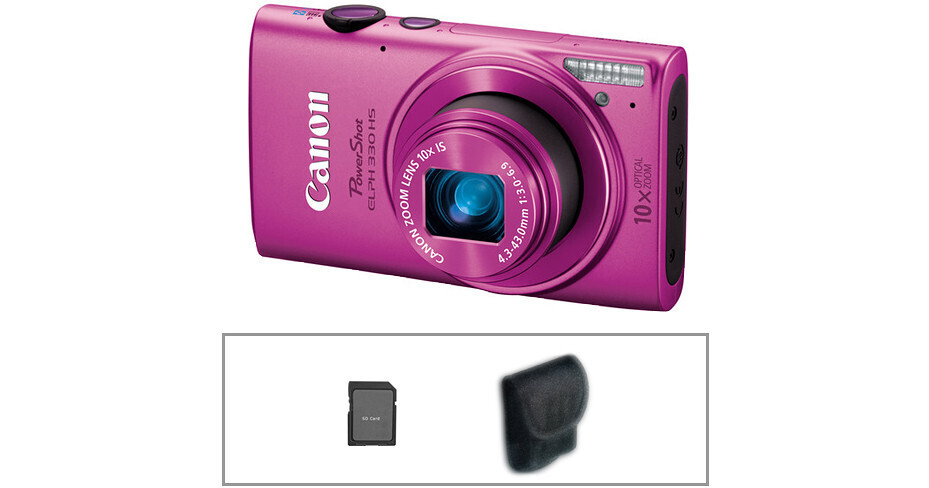 Canon PowerShot ELPH 330 HS Digital Camera Basic Accessory Kit