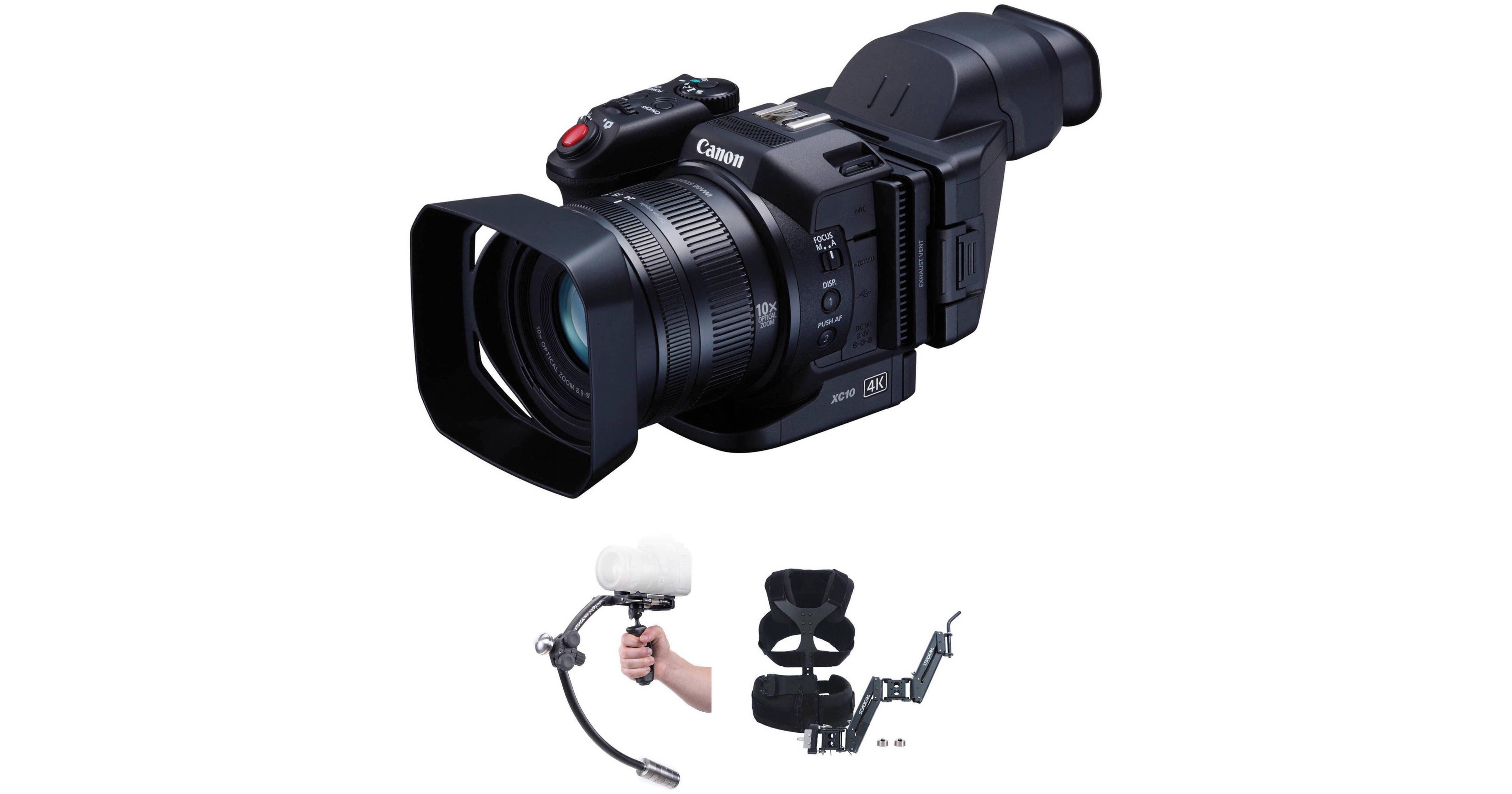 Canon XC10 Camera with Steadicam Merlin Stabilizer and Vest Kit