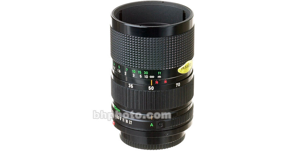 Used Canon Zoom Wide Angle-Telephoto 35-70mm f/4 FD Manual Focus