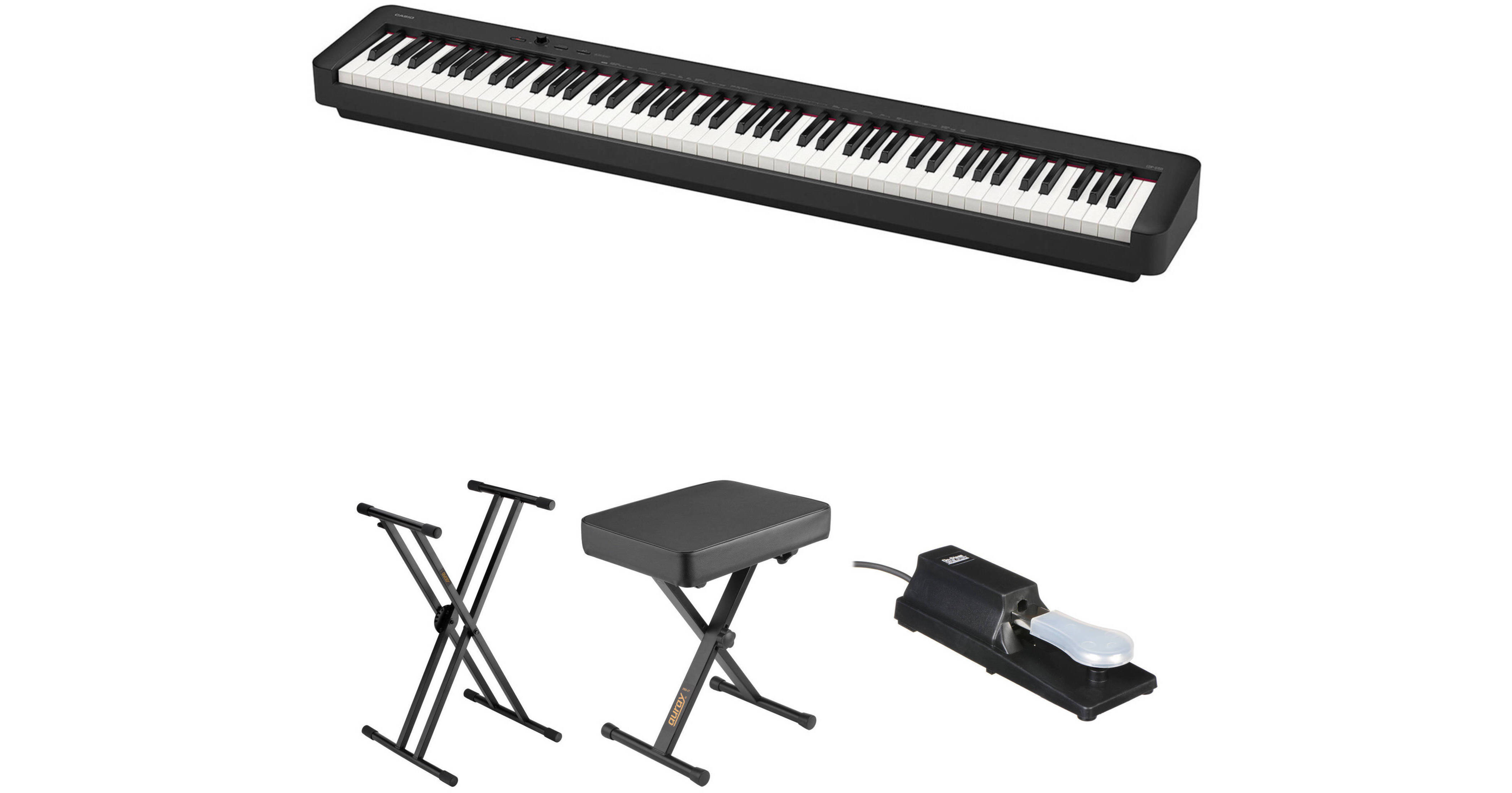 Casio CDP-S150 Compact 88-Key Digital Piano with Stand, Bench,