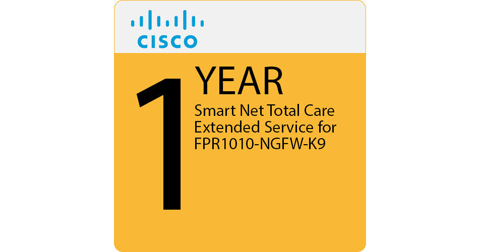 Cisco 1-Year Smart Net Total Care Extended CON-SNT-FPR1010N B&H