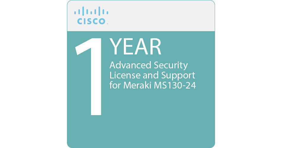 Cisco 1-Year Advanced Security License and LIC-MS130-24A-1Y B&H