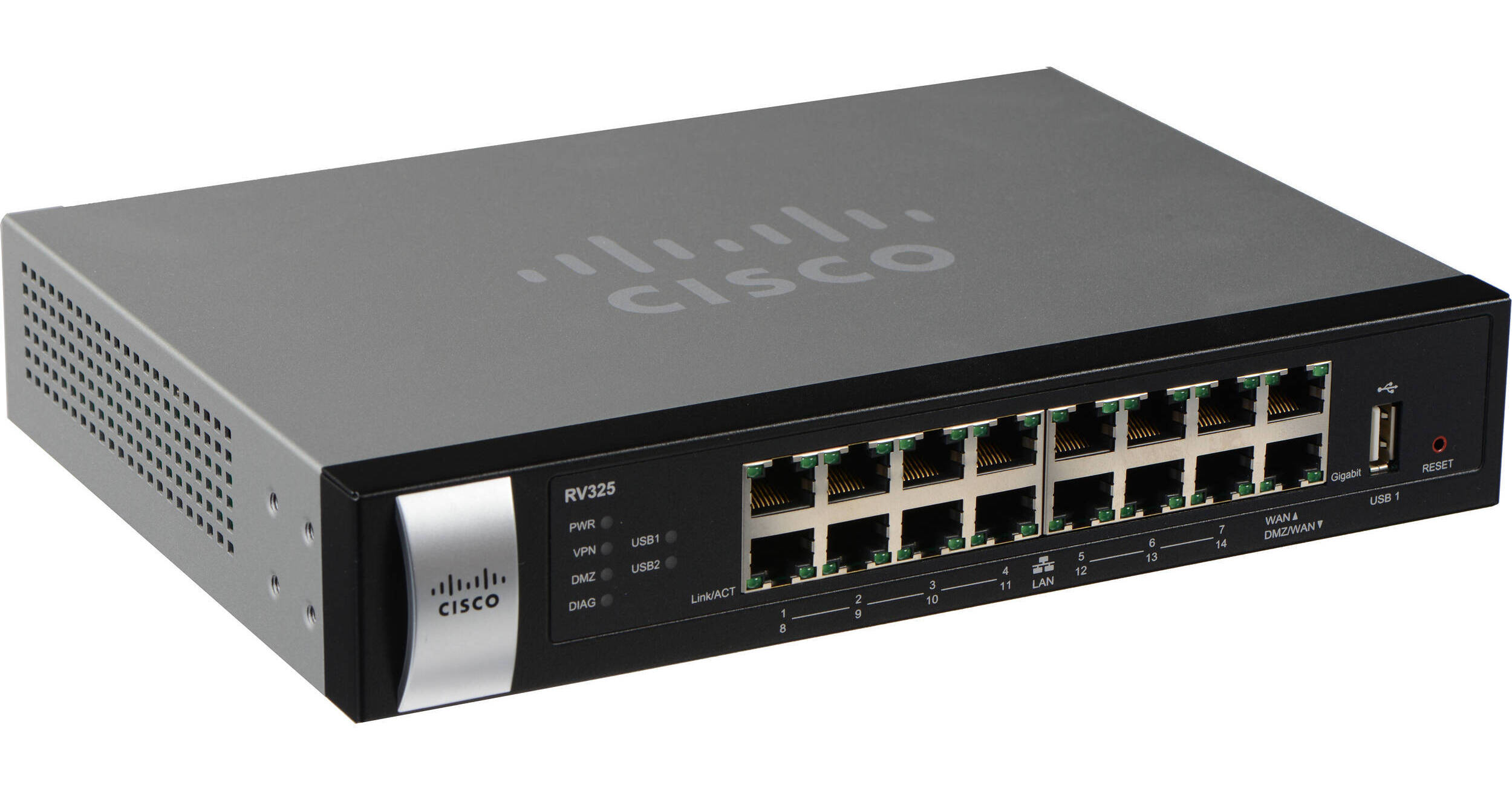 Cisco RV325 Dual Gigabit WAN/WF/VPN Router RV325-WB-K9-NA B&H