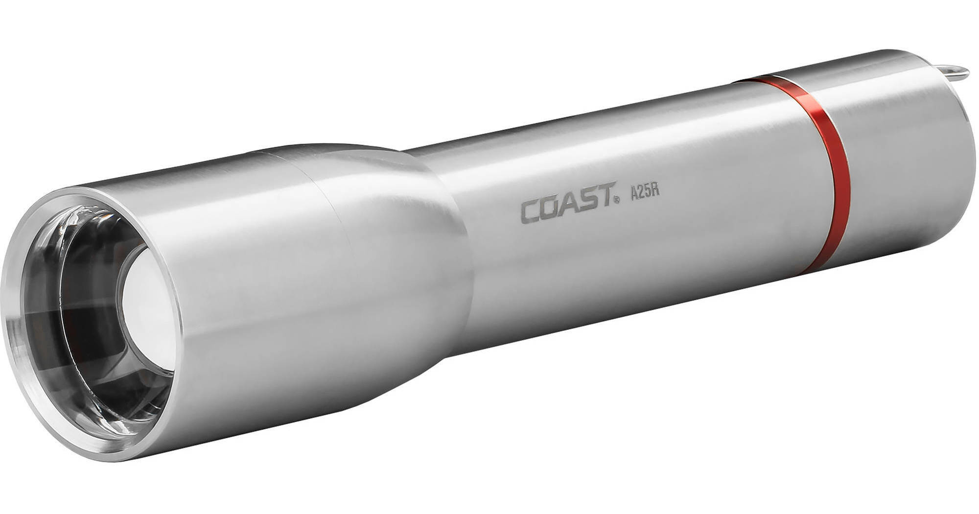 coast a25r focusing rechargeable led flashlight (Silver) Home Improvement along with a strobe setting COAST A25R Pure Beam Focusing
