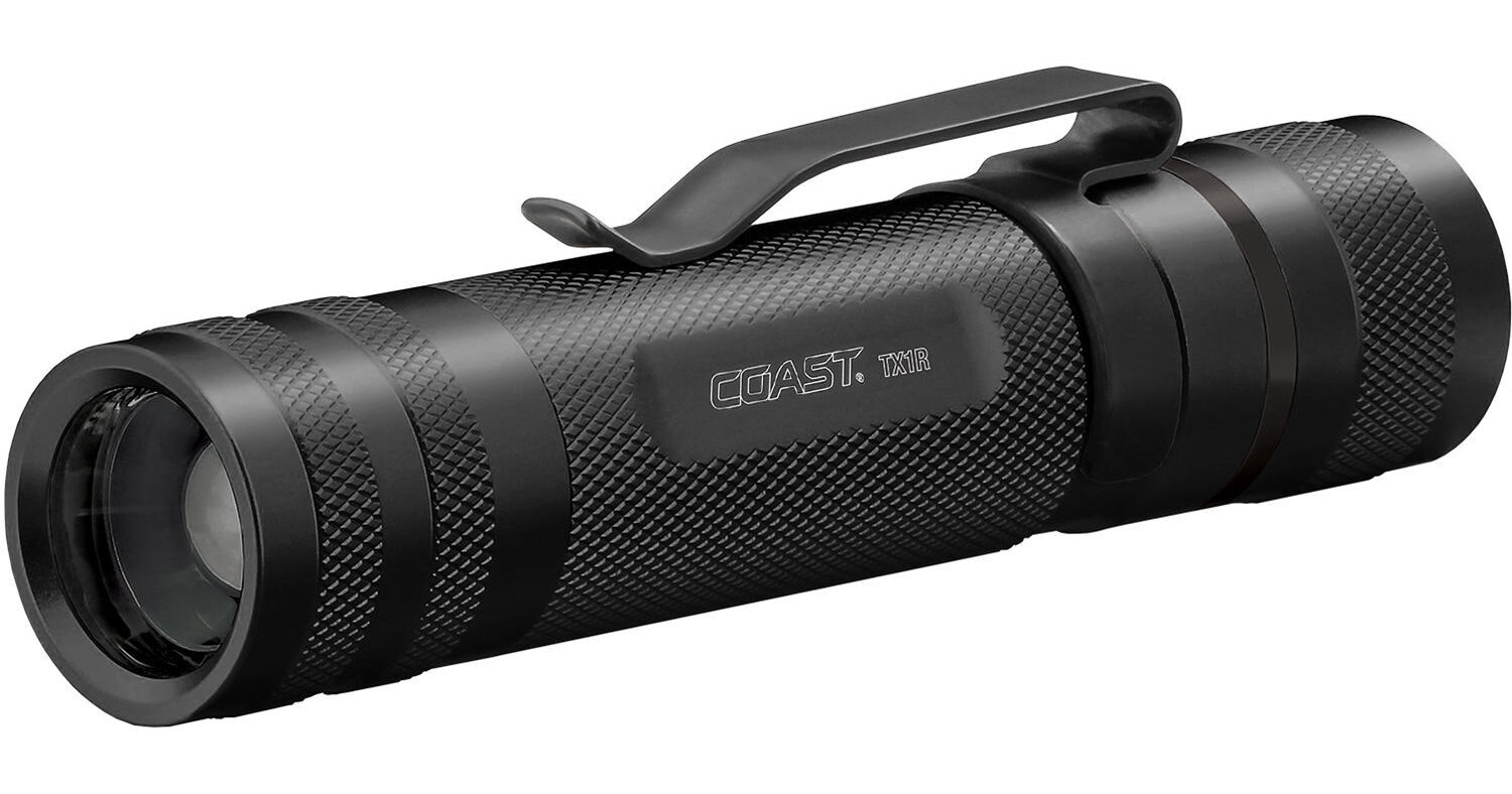 coast tx1r rechargeable flashlight PX1R 1000 Lumen Focusing LED Flashlight, Black This light also have a recessed tailcap switch to prevent inadvertent operation and increased durability Compare COAST TX1R vs COAST