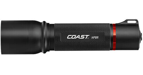 coast hp8r rechargeable flashlight kit Coast Pure Beam Focusing you can recharge the batteries in the light or quickly swap out to alkaline when needed COAST HP8R 760 Lumen Rechargeable
