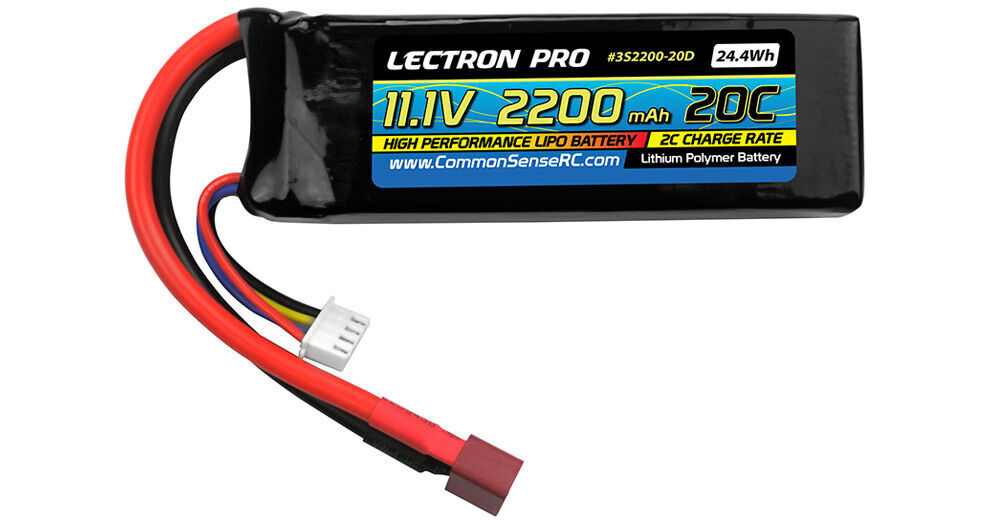 lemon bottle fat dissolving course Common Sense RC Lectron Pro 11.1V 2200mAh 20C LiPo 3S2200-20D