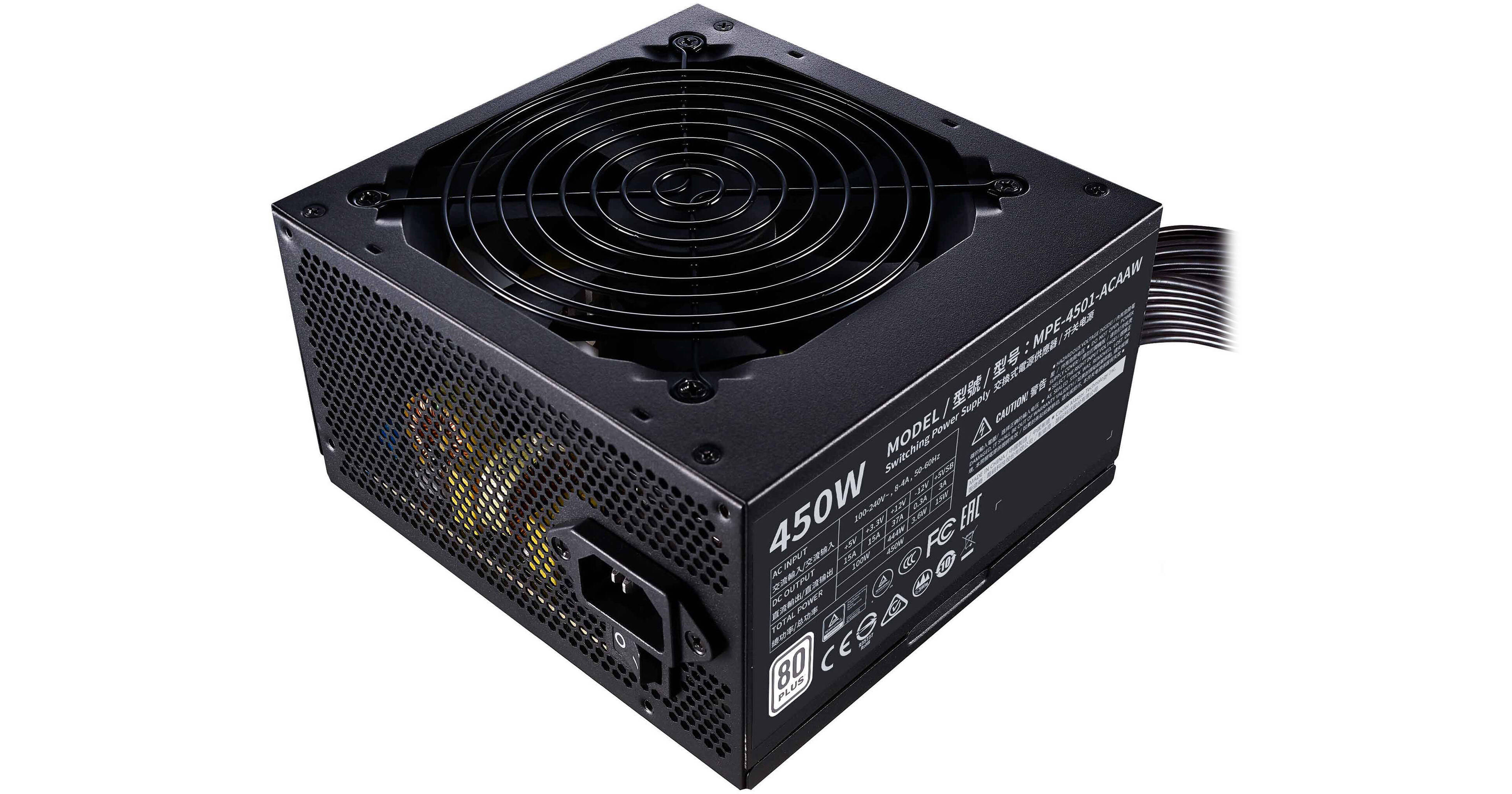 Cooler Master MWE 450 WHITE - V2 450W 80 Plus MPE-4501-ACAAW-US