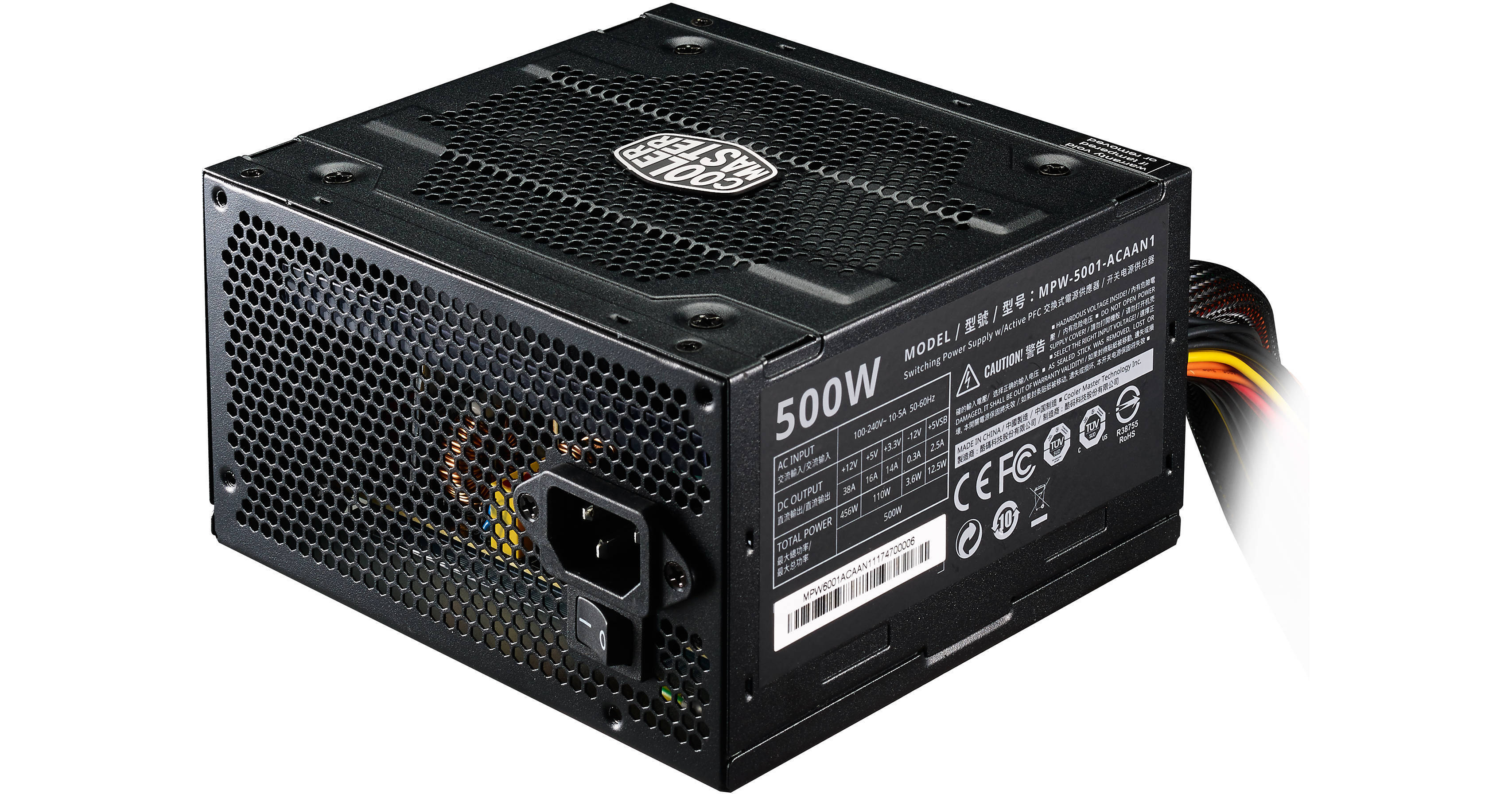 Cooler Master Elite13, 450W電源, BDR-212V Cooler Master Elite V3 500W Power Supply MPW-5001-ACAAN1-US B&H