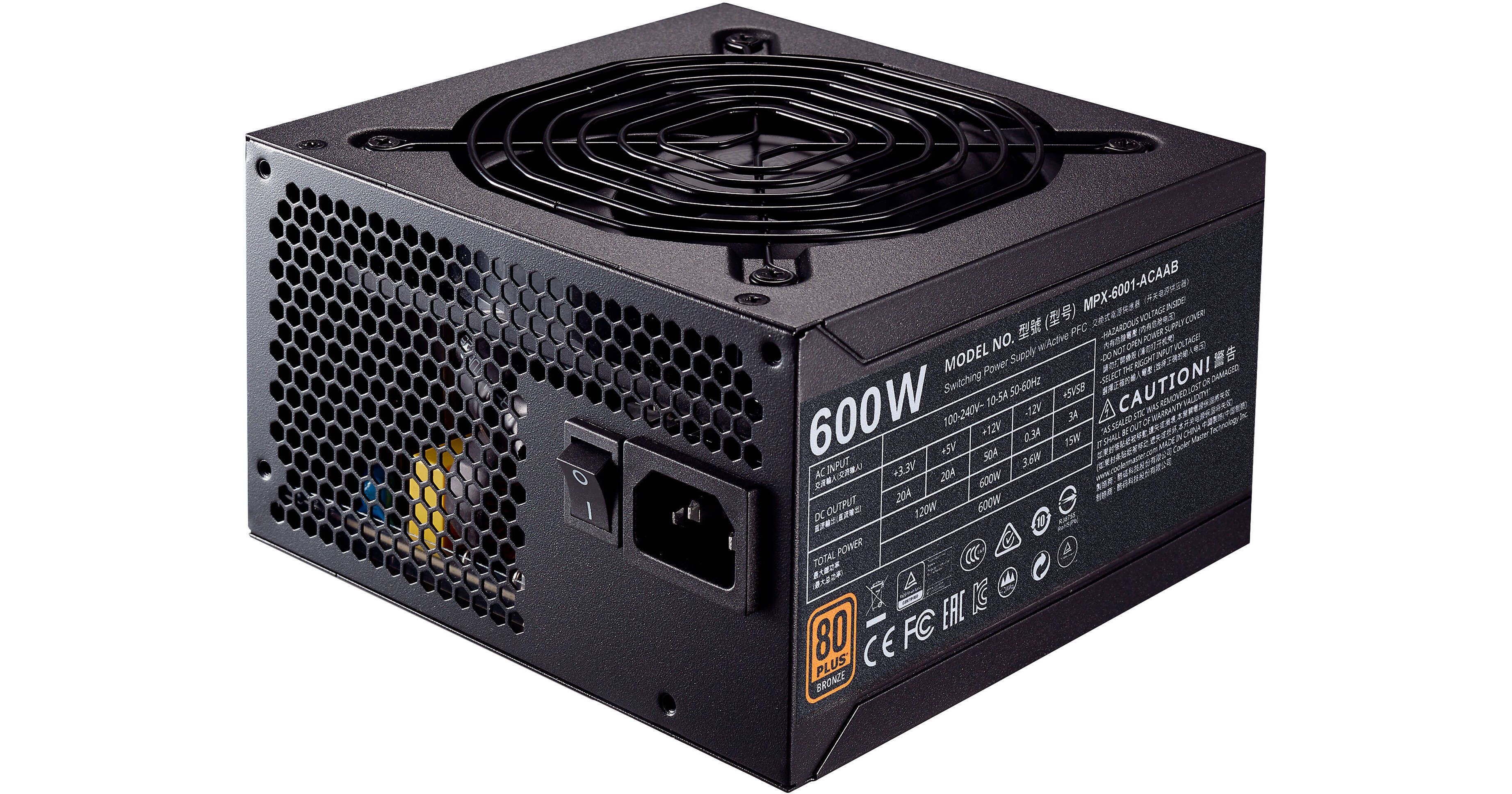 Cooler Master MWE 600 80 PLUS Bronze Certified MPX-6001-ACAAB-US