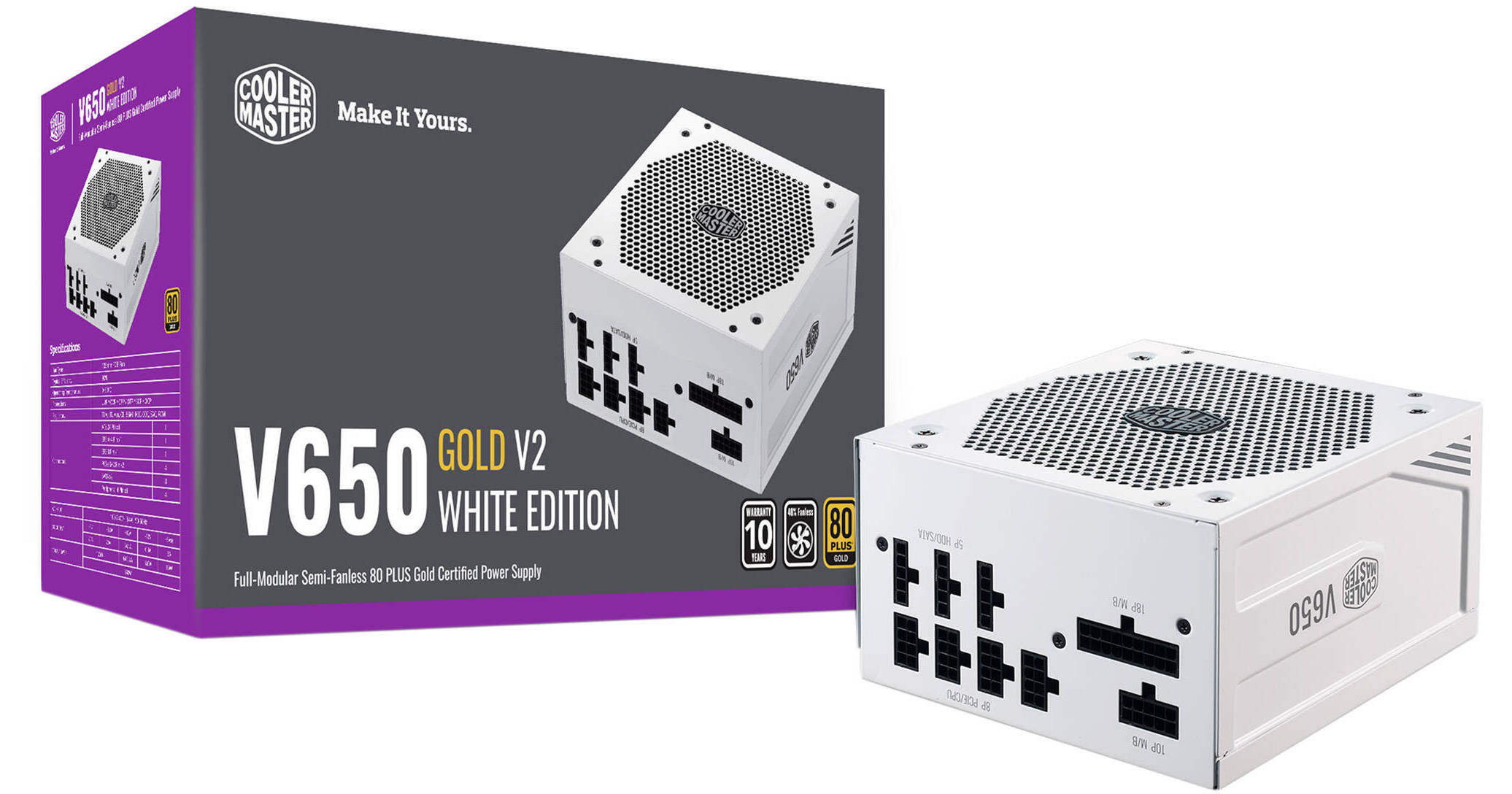 Cooler Master V650 Gold V2 650W 80 PLUS Gold MPY-650V-AGBAG -US Cooler Master V650 Gold V2 650W 80 PLUS Gold MPY-650V-AGBAG -US