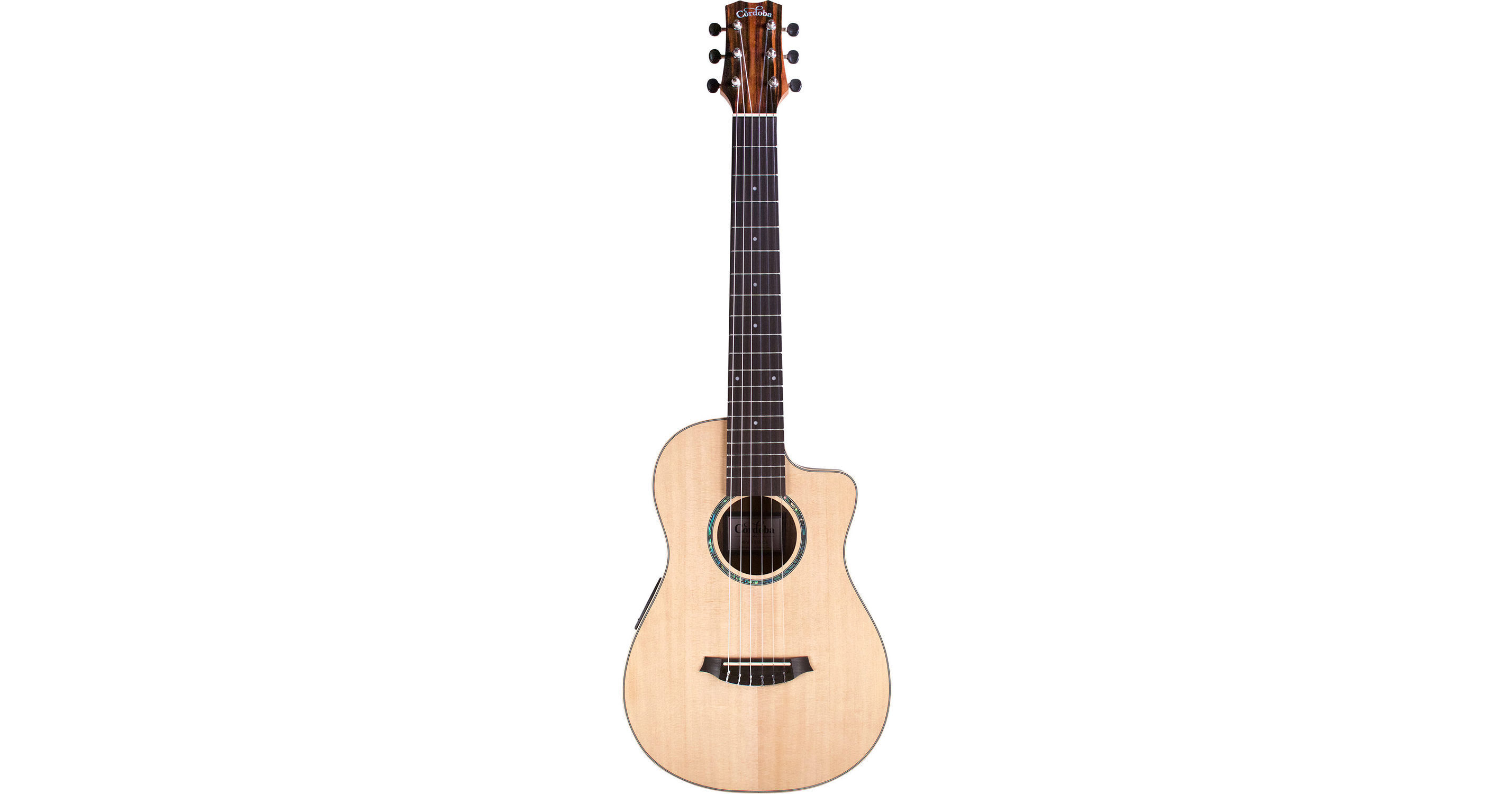 美品 CORDOBA MINI Ⅱ EB-CE エレアコ　トラベルギター Cordoba Mini II EB-CE Travel-Size Cutaway MINI II EB CE SPEB B&H