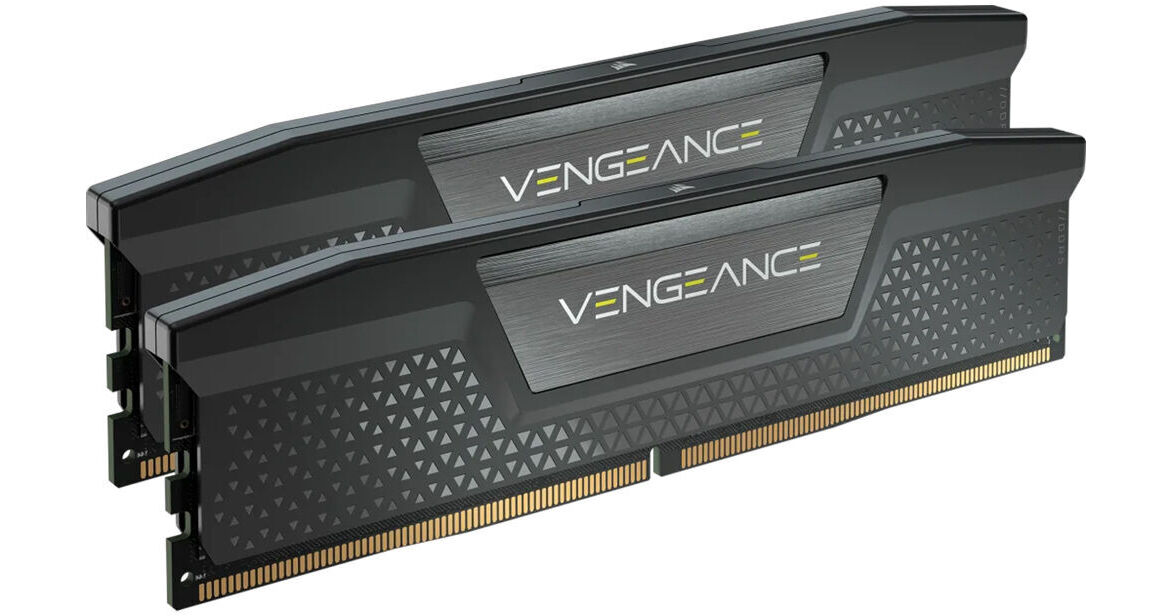 CORSAIR 32GB VENGEANCE DDR5 6000 MHz UDIMM CMK32GX5M2B6000Z38