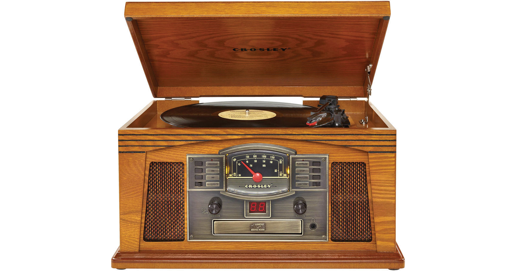 Crosley Radio Lancaster Sound System with Turntable, CR42C-OA