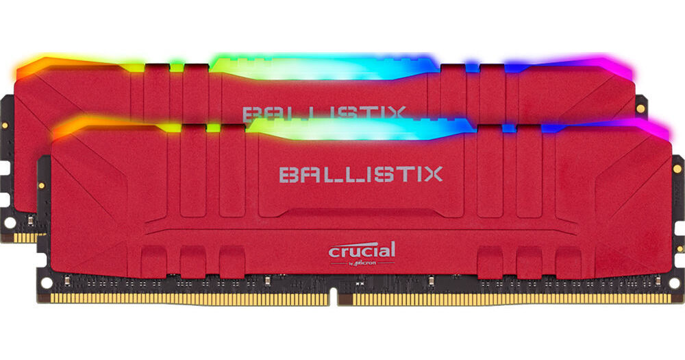 Crucial 64GB Ballistix RGB DDR4 3200 MHz UDIMM BL2K32G32C16U4RL Crucial 64GB Ballistix RGB DDR4 3200 MHz UDIMM BL2K32G32C16U4RL