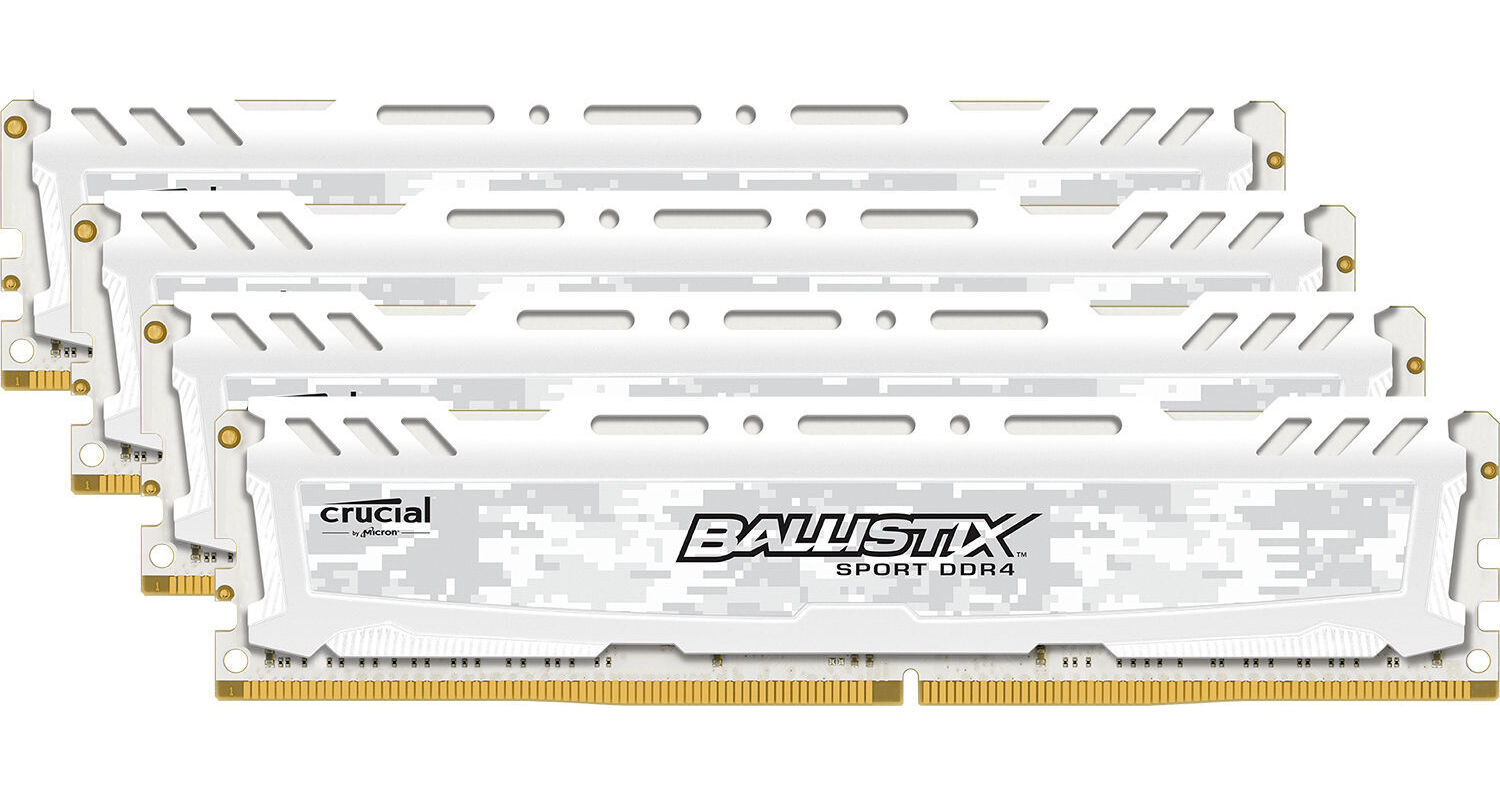 Ballistix 64GB Sport LT Series DDR4 2666 MHz DR BLS4K16G4D26BFSC