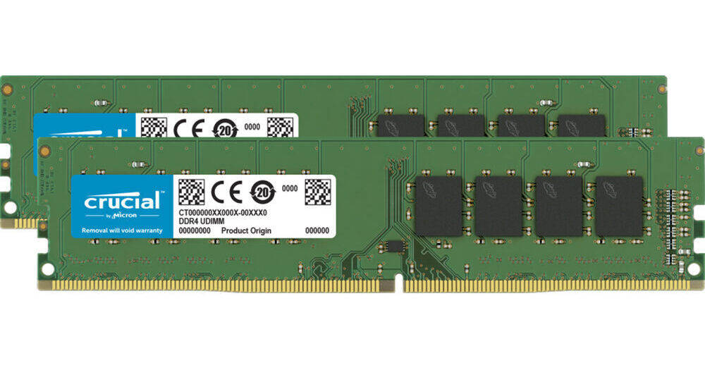 Crucial 16GB×2（32GB） DDR4-2666 メモリー 2枚組 Crucial 32GB Kit