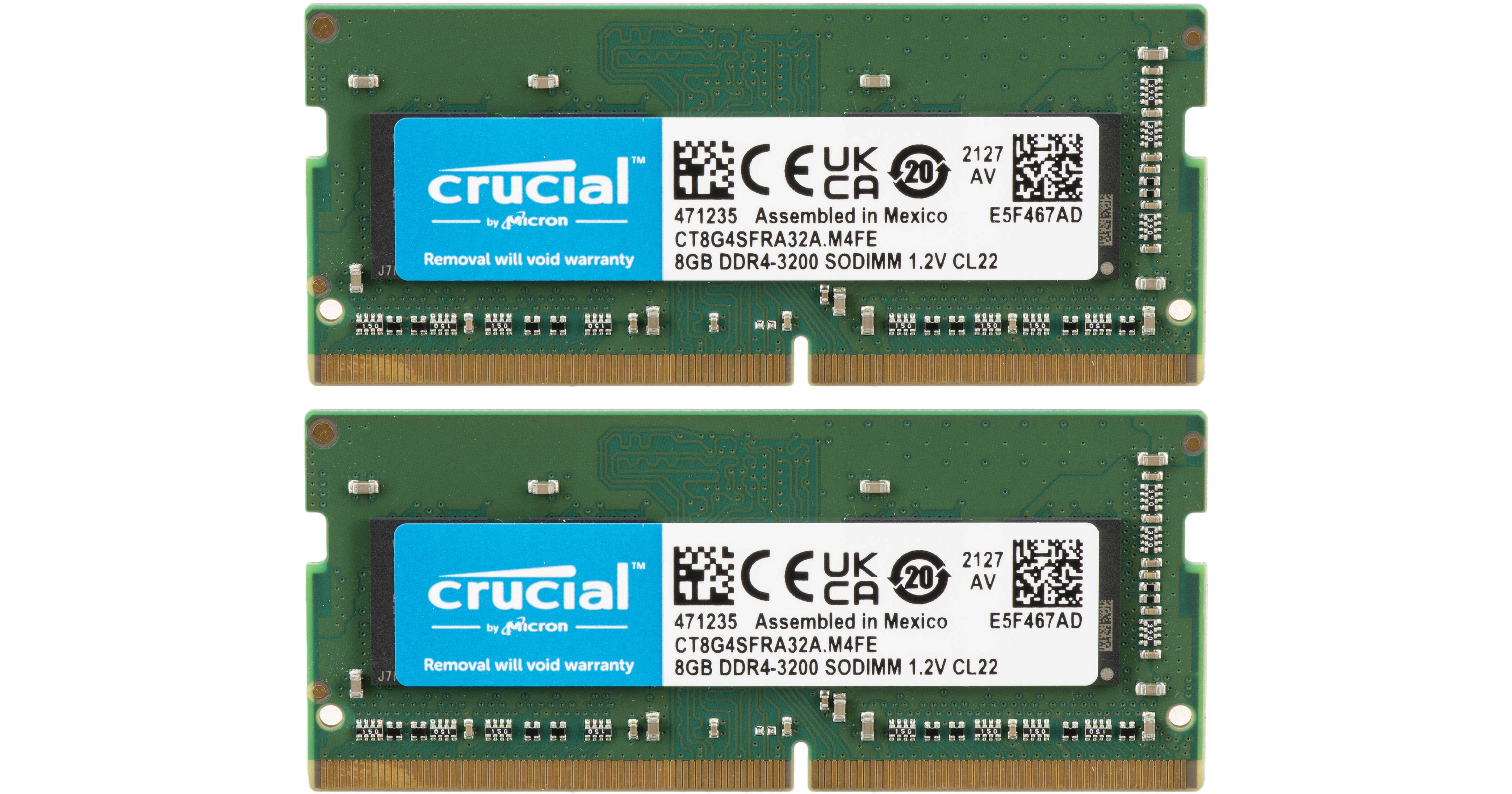Used Crucial 16GB Laptop DDR4 3200 MHz SODIMM CT2K8G4SFRA32A B&H