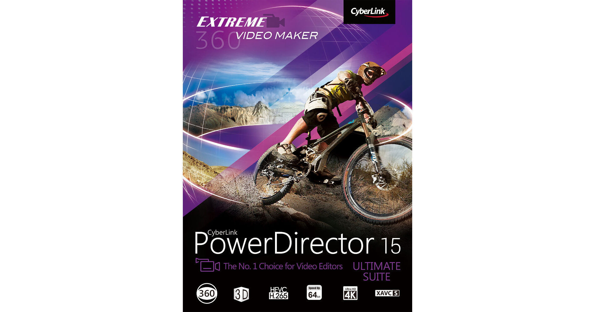 コンピュータ・IT CyberLink PowerDirector 15 Ultimate CyberLink PowerDirector 15 Ultimate (Download) PDR-0F00-IWM0-00