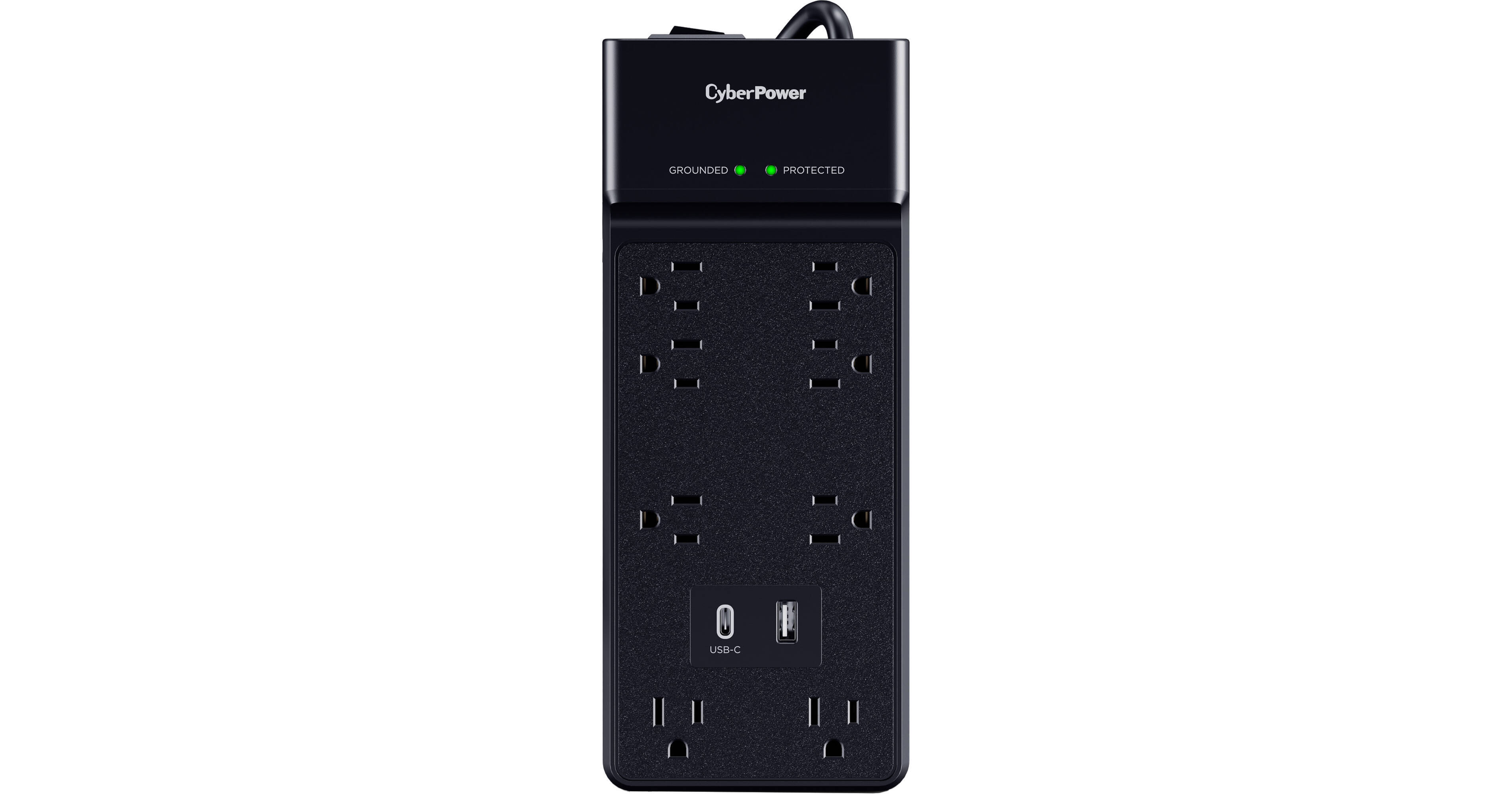 CyberPower Essential Series 8-Outlet Surge Protector CSP806UC18