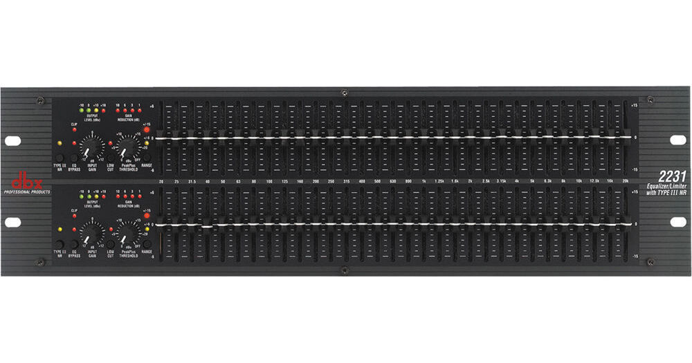dbx 2231 - Dual Channel 31-Band Graphic Equalizer DBX2231V B&H
