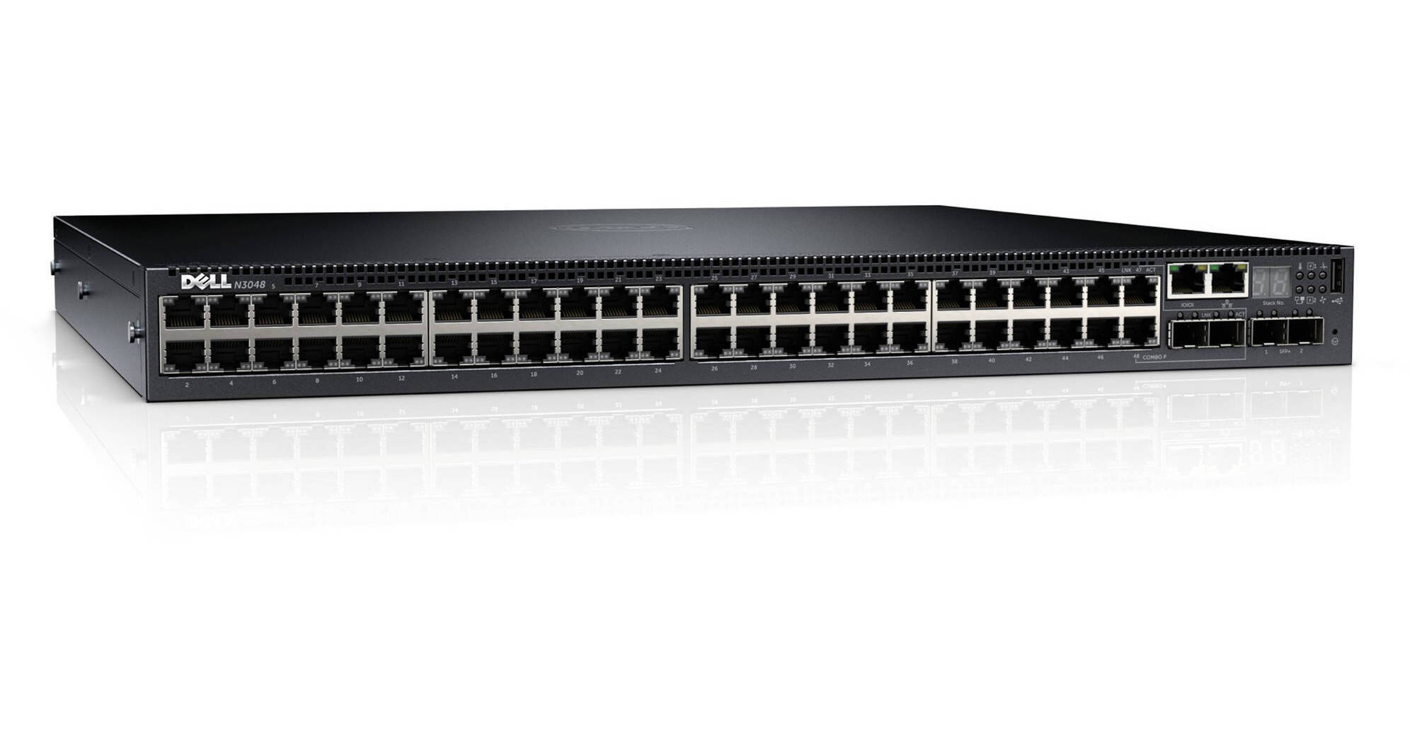 Dell N3048 48x 1GbE RJ45, 2x 21Gbps, 2x 10GbE SFP+ 469-0010 B&H