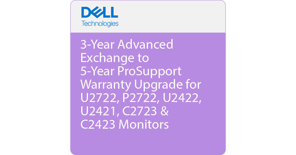 Prosupport Dell 3-Year Advanced Exchange to 5-Year ProSupport 837-4427 B&H