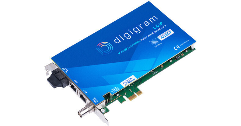 Digigram LX-IP MADI 64x64 PCIe Card with RAVENNA, LX-IP MADI B&H