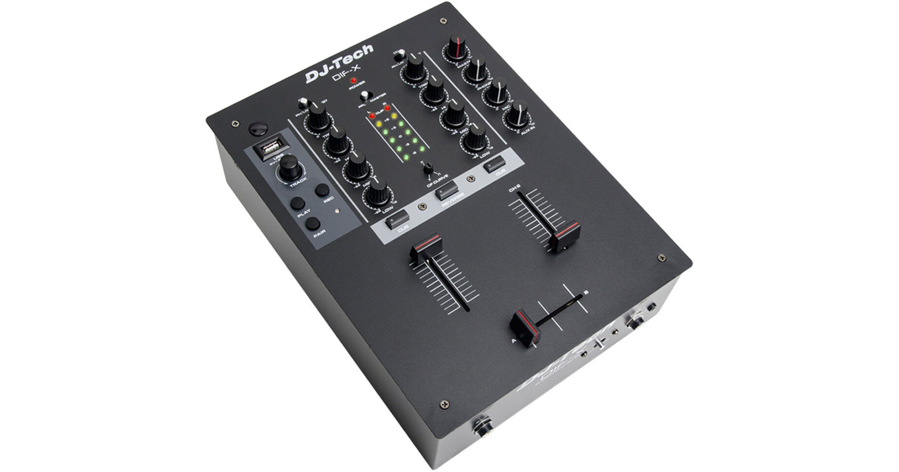DJ-Tech DIF-X 2-Channel Professional DJ Mixer with Bluetooth