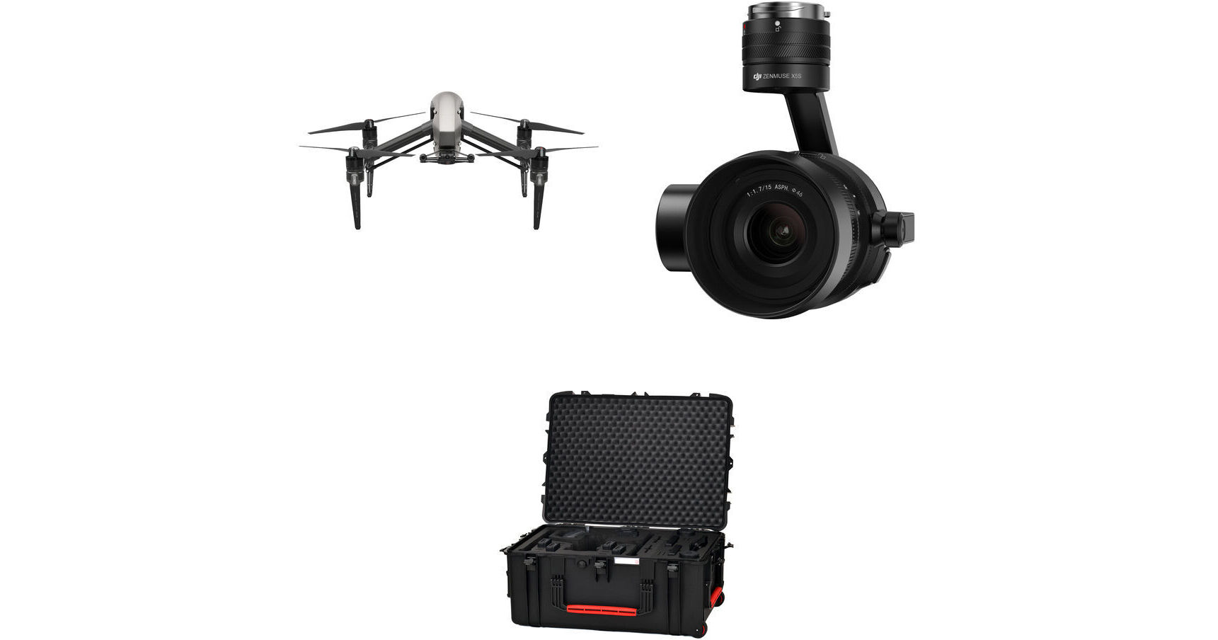 DJI INSPIRE2 COMBO 他付属品多数セット 4K 5.2K 空撮カメラの最
