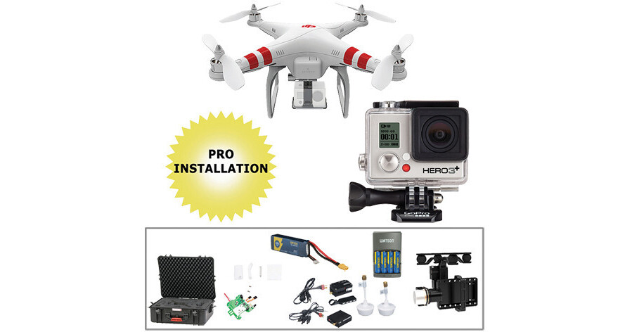 DJI Ready-to-Fly Phantom Aerial Video Solution with GoPro HERO3+