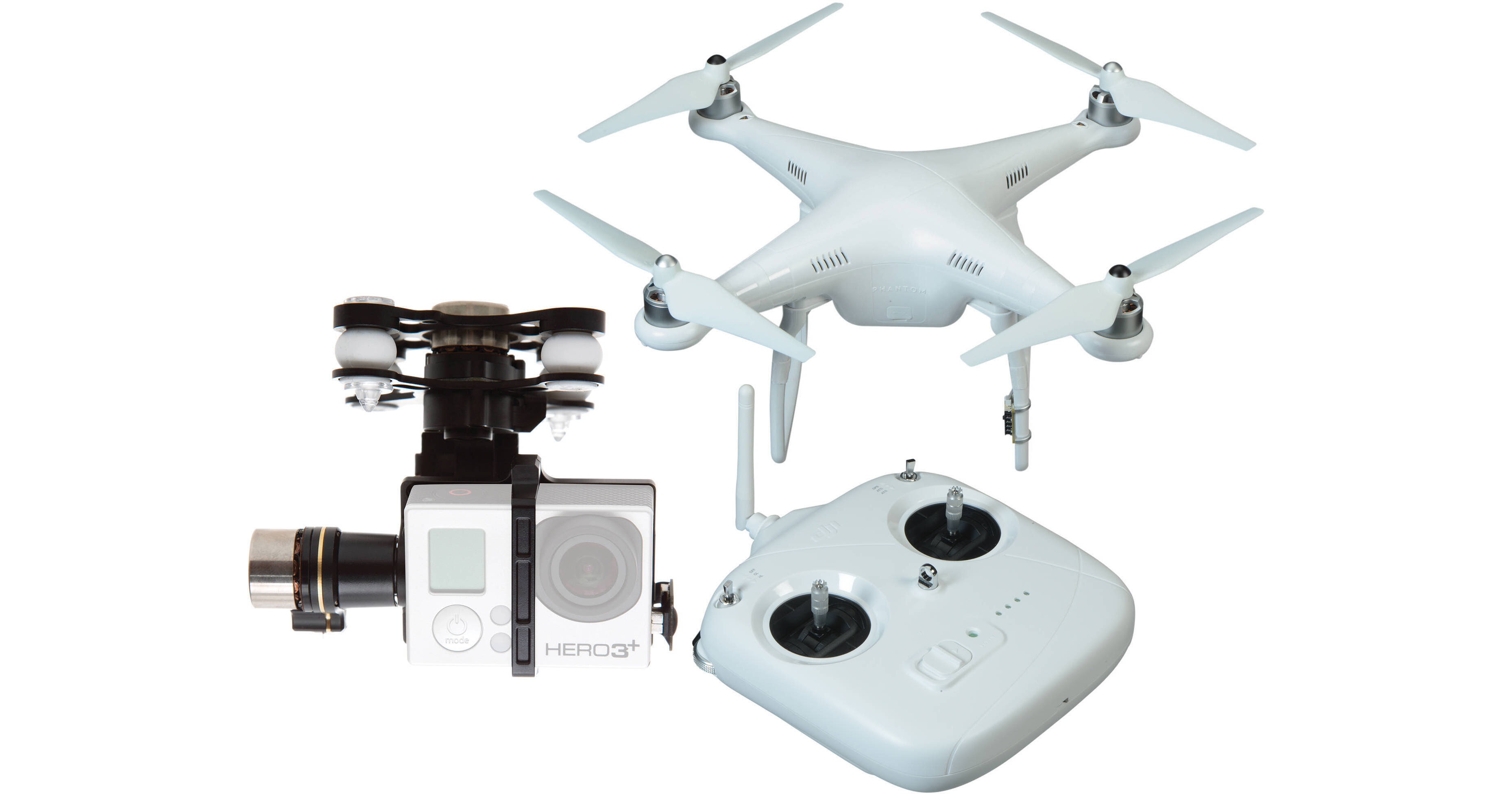 DJI Phantom 2 v2 Quadcopter with Zenmuse H3-3D 3-Axis Gimbal