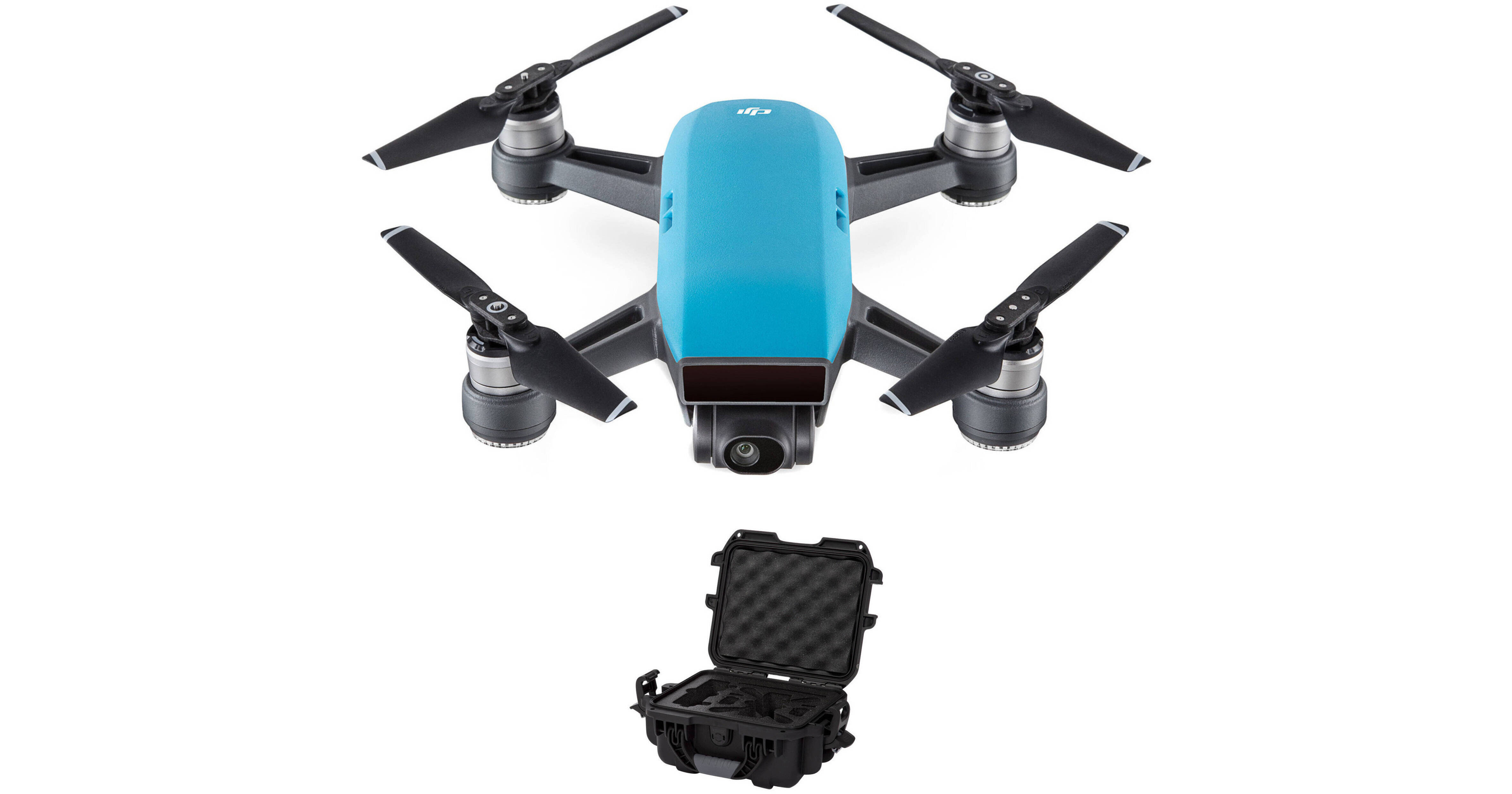 DJI Spark Bundle with Waterproof Case (Sky Blue) B&H Photo Video