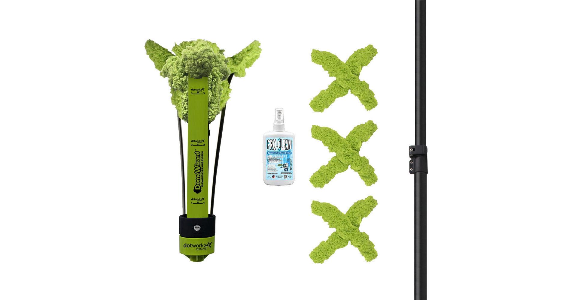 Dotworkz DomeWizard 10' Elevated Cleaning System DW-PKG-10-CF