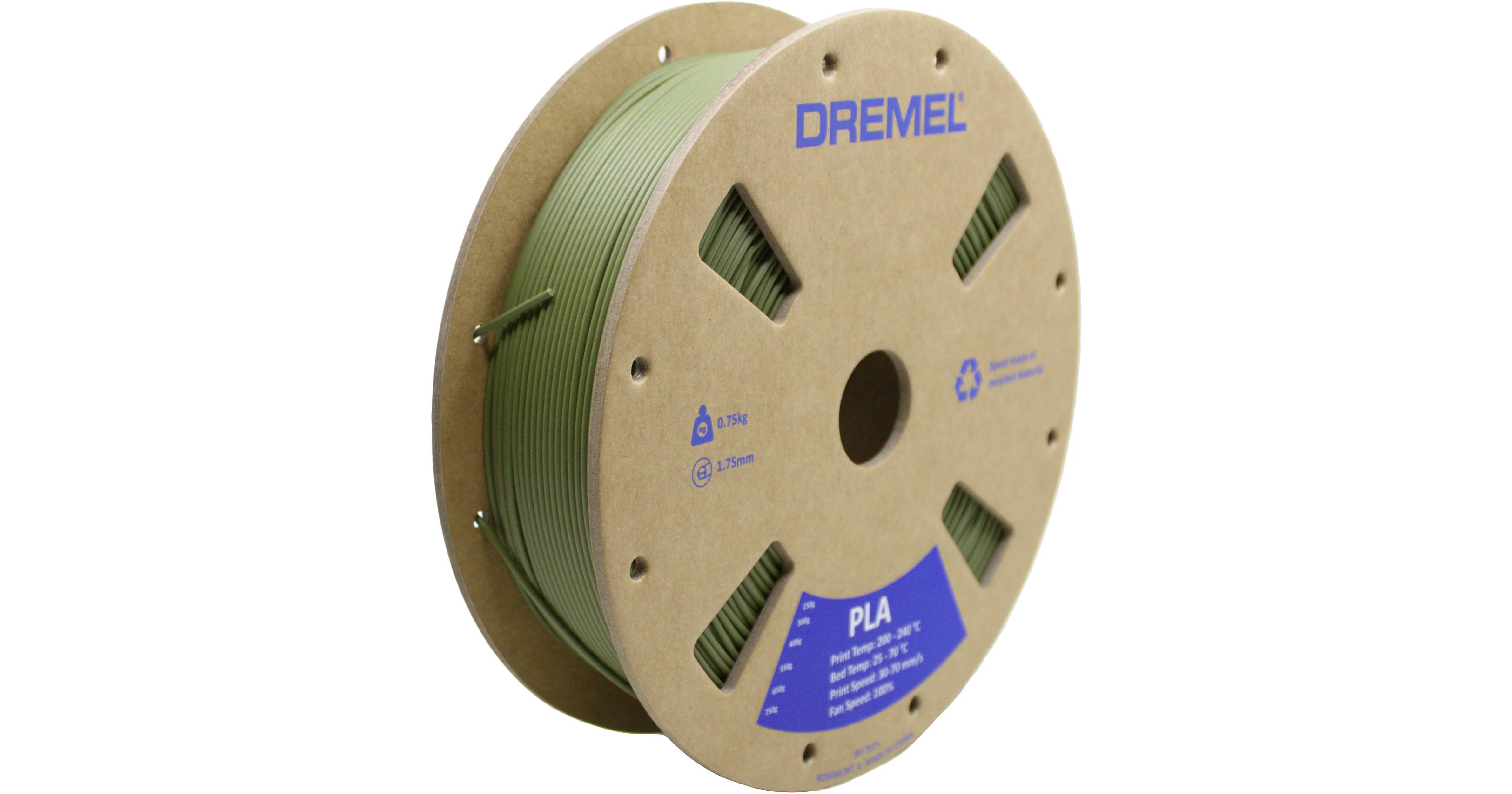 Dremel 3D PLA Filament 0.75kg Spool - Translucent, Easy To Print Material For Dremel 3D Printers