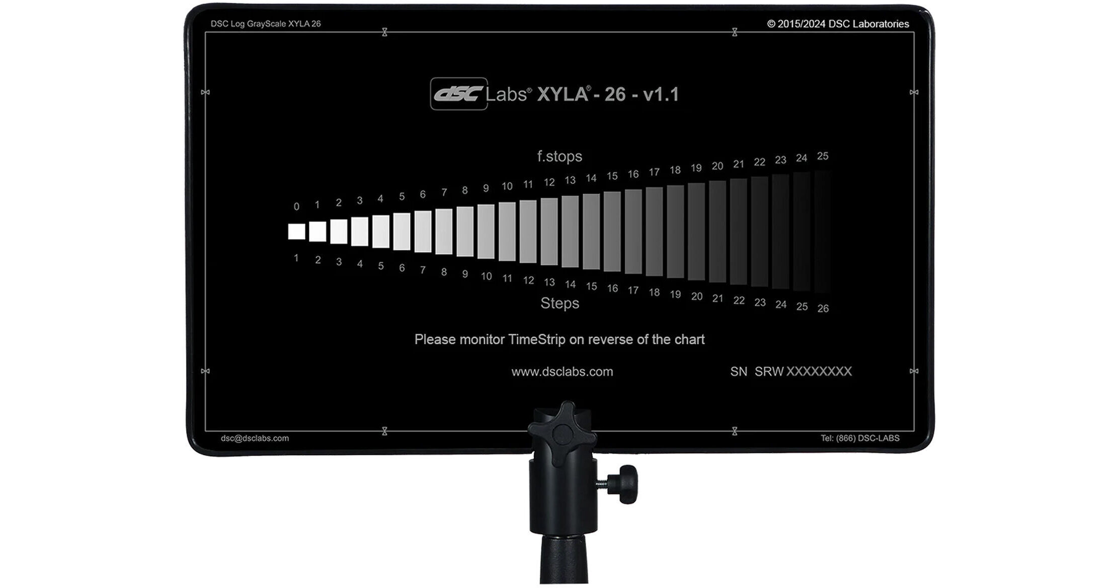 DSC Labs Xyla 26 High Dynamic Range Chart CDX1-83W B&H Photo