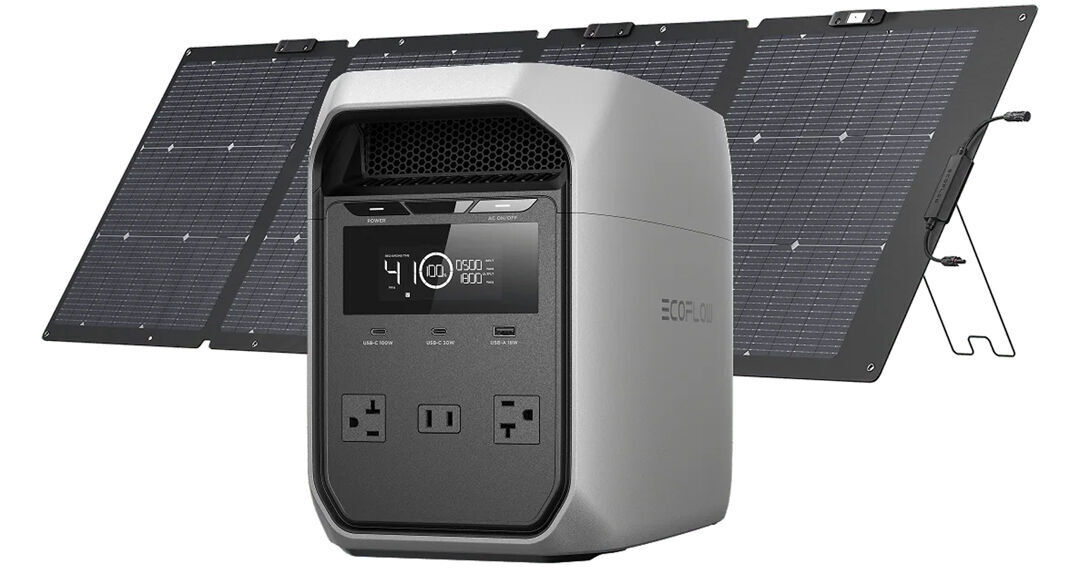 EcoFlow DELTA 3 Classic Portable Power Station with 220W