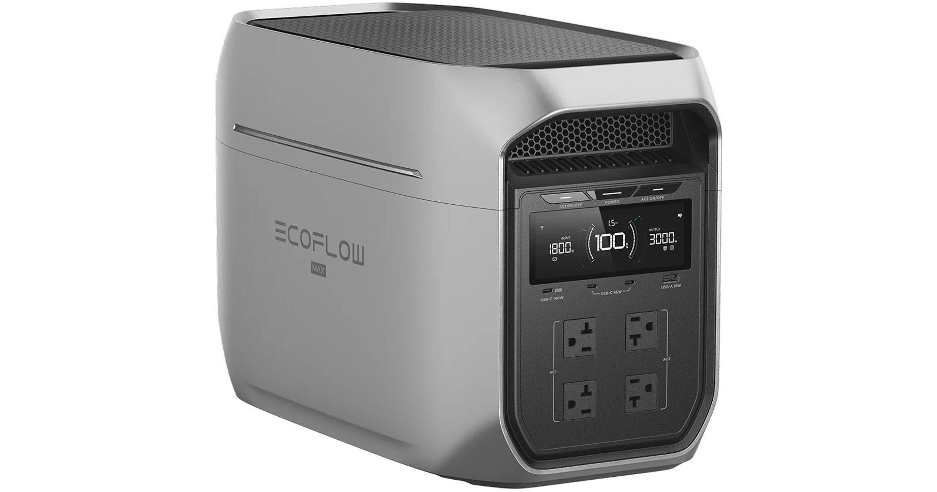 EcoFlow DELTA 3 Max Plus Portable Power Station EFD3MP-US B&H