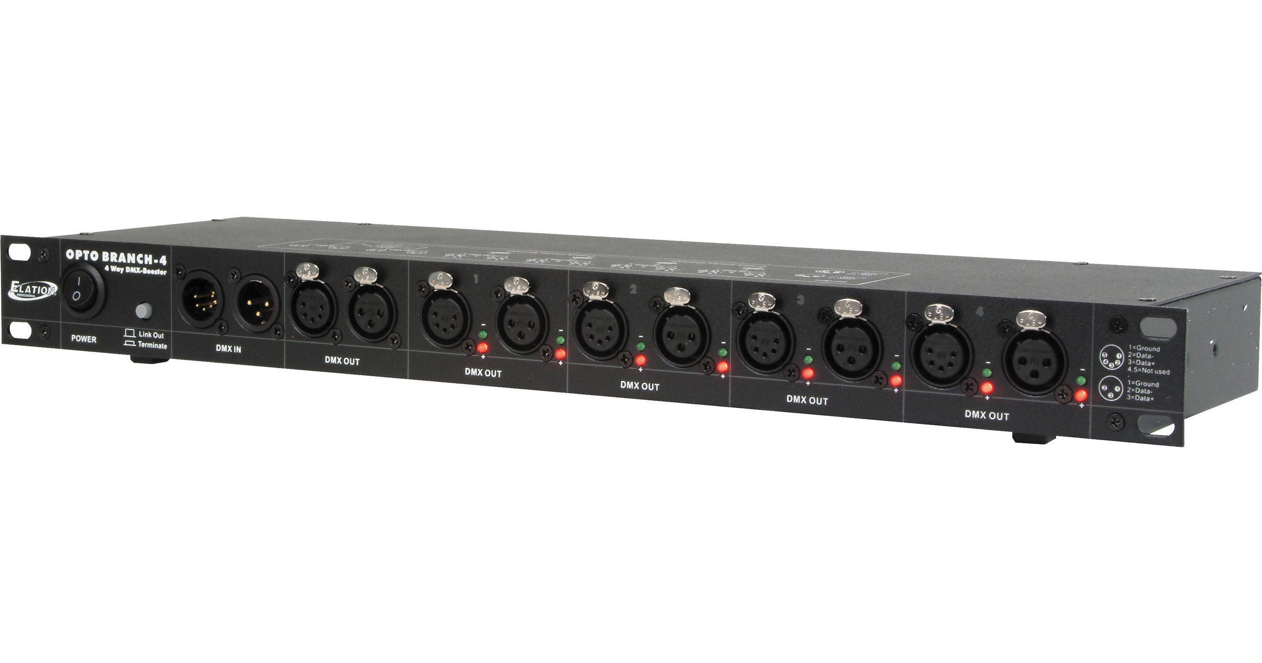 Elation Professional Opto Branch-4 Four Way DMX OPTO BRANCH 4