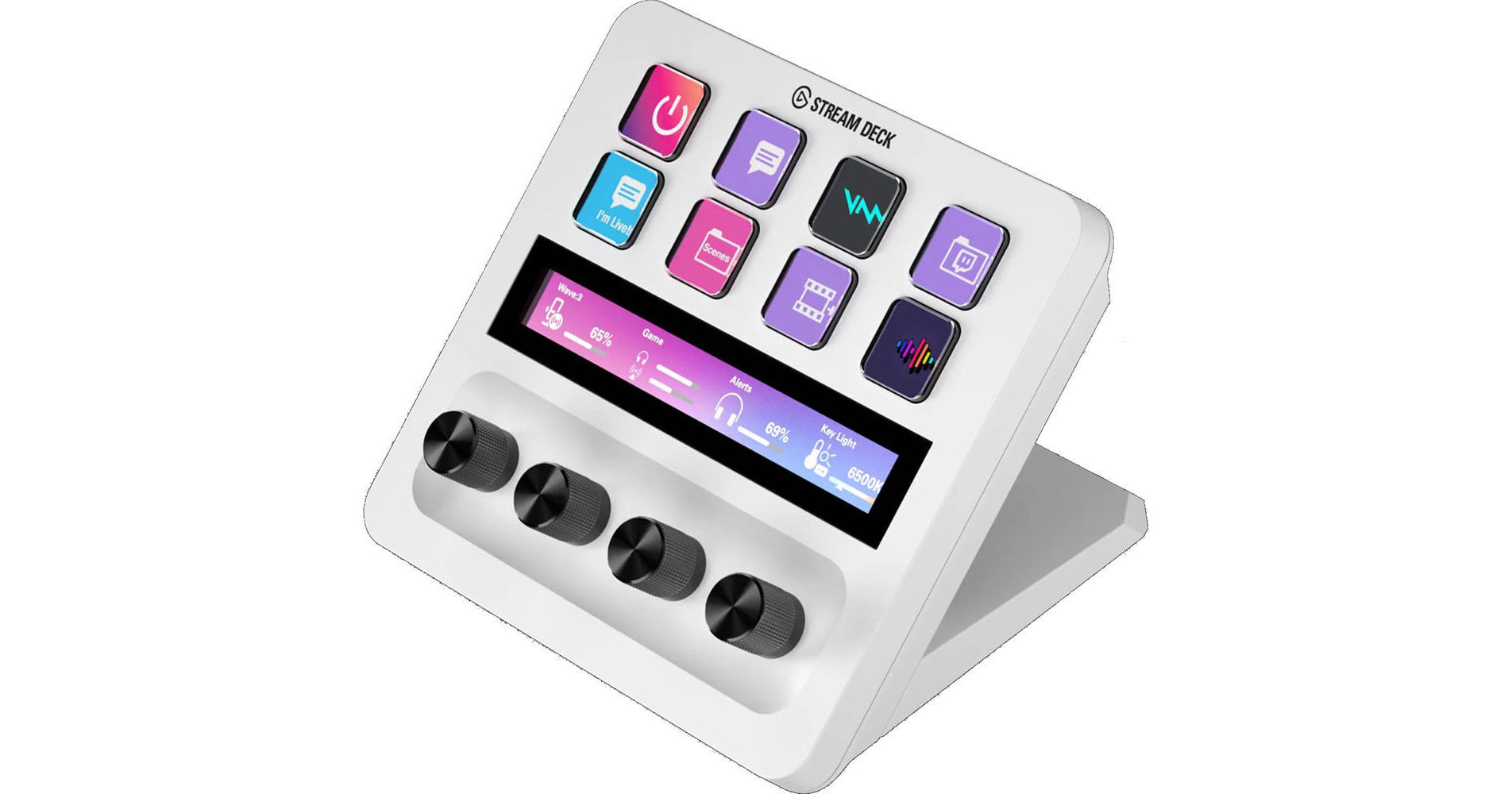 Elgato Stream Deck + (White) 10GBD9911 B&H Photo Video