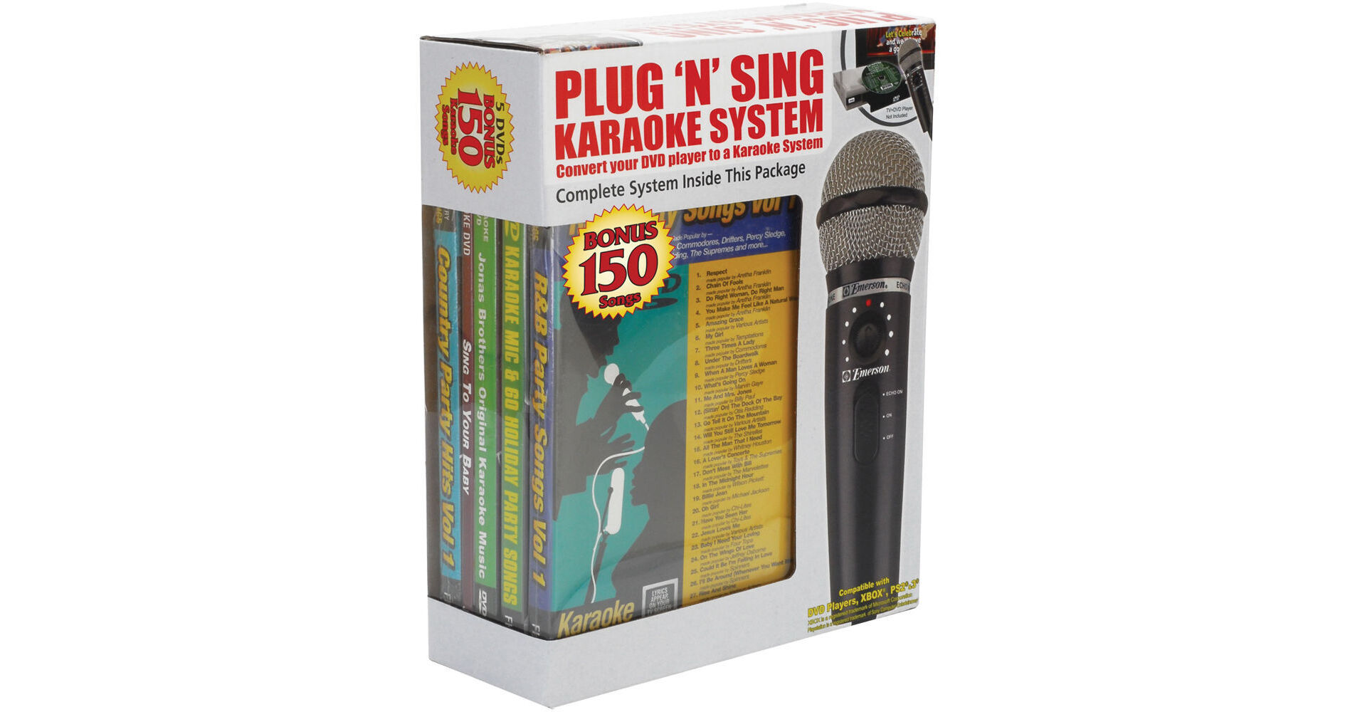 Emerson Karaoke MM221 Plug 'n' Sing Karaoke System MM221 B&H