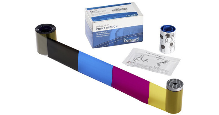 Entrust YMCKT Color Ribbon for CD820, CE840, and CE870 ID 744064