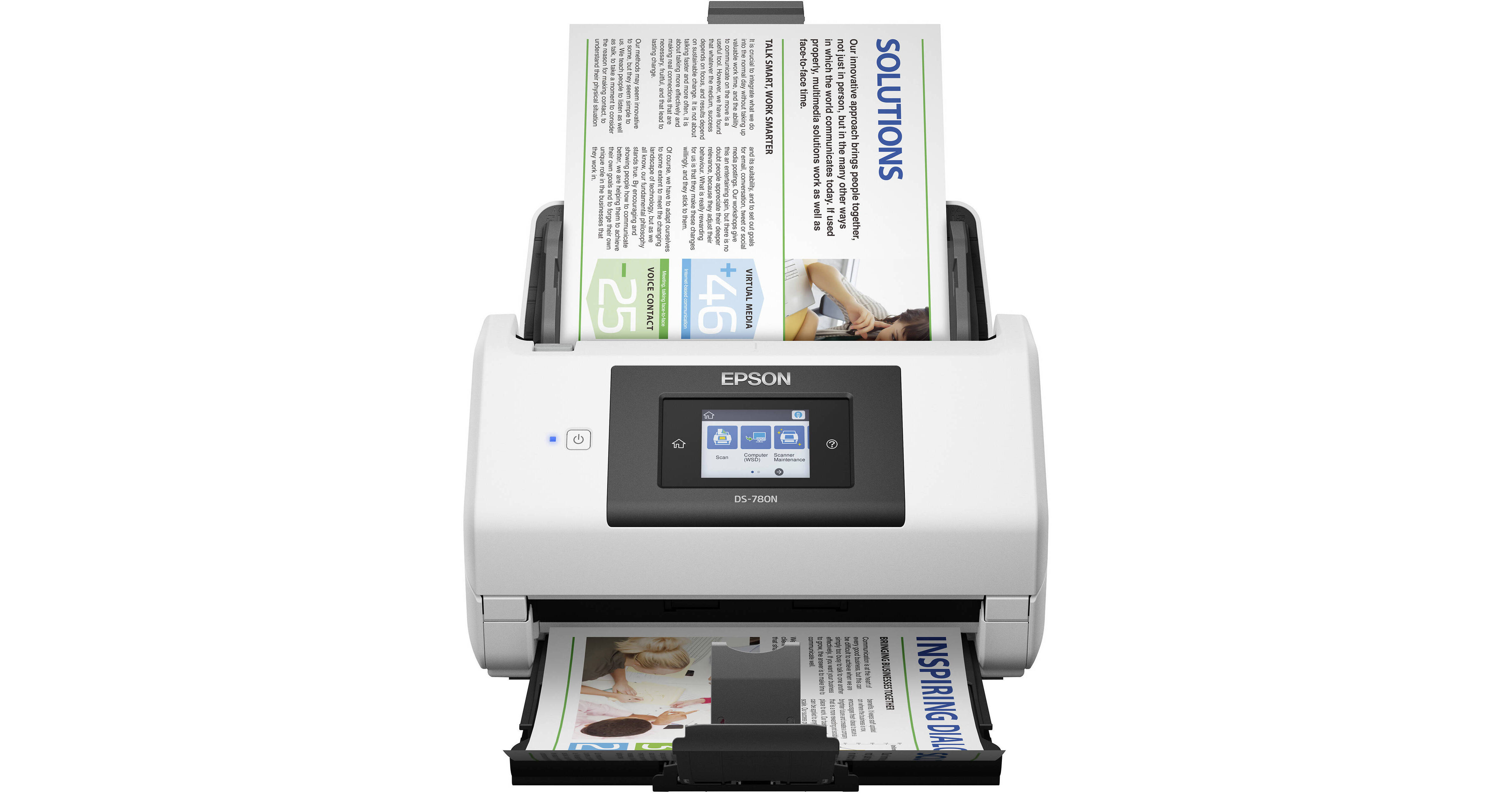 Epson DS-780N Network Color Document Scanner B11B227201 B&H