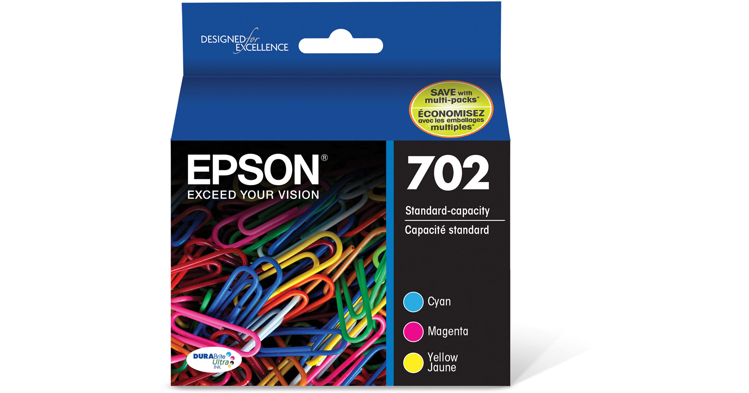 Epson 702 DURABrite Ultra Standard-Capacity Ink T702520-S B&H