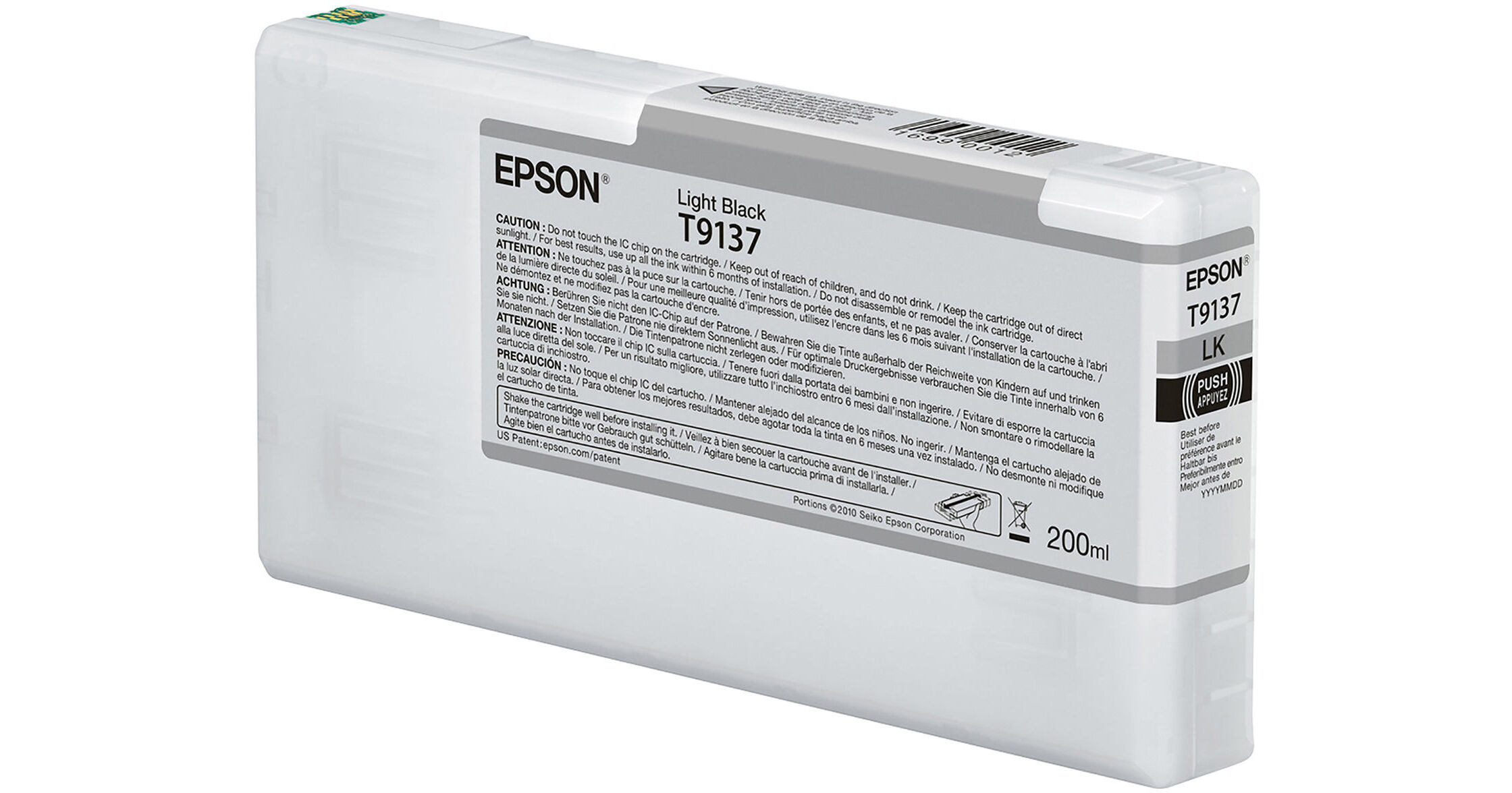 Epson T9137 UltraChrome HDX Light Black Ink Cartridge T913700