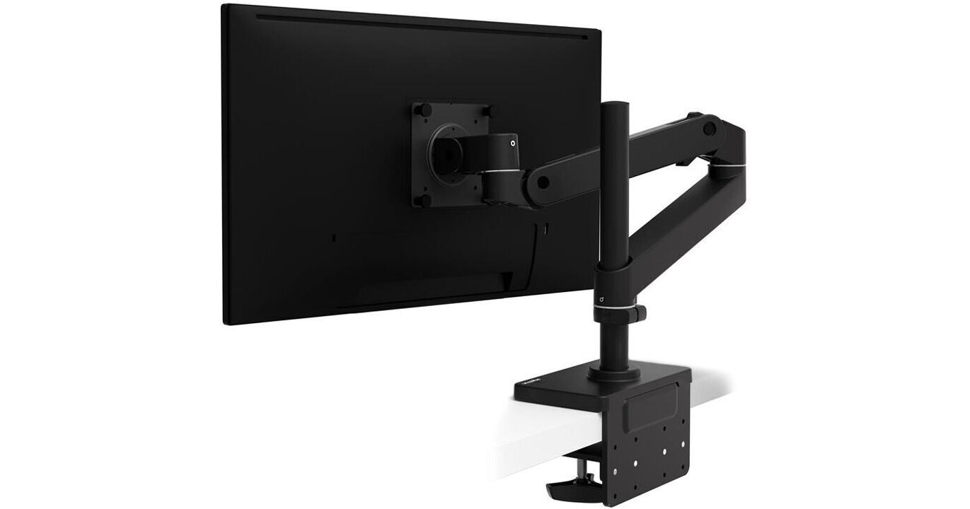 Ergotron LX Pro Desk Arm with Tall Pole (Matte Black) 45-695-292