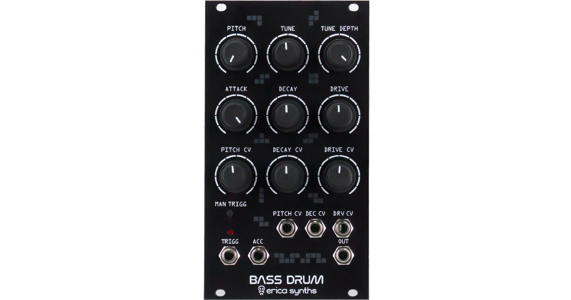 Bass Sound Module Erica Synths Bass Drum Eurorack Module (14 HP) 4751030821634 B&H