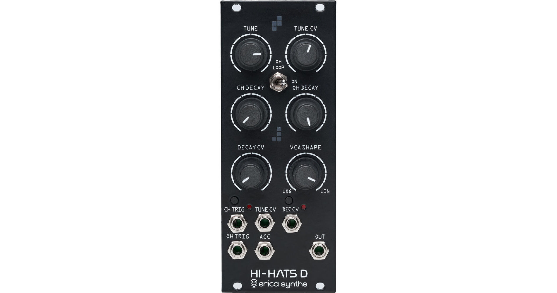 Erica Synths Hi-Hats D モジュラーシンセ ユーロラック Erica Synths Hi-Hats D Eurorack Module (10 HP) 4751030821764 B&H