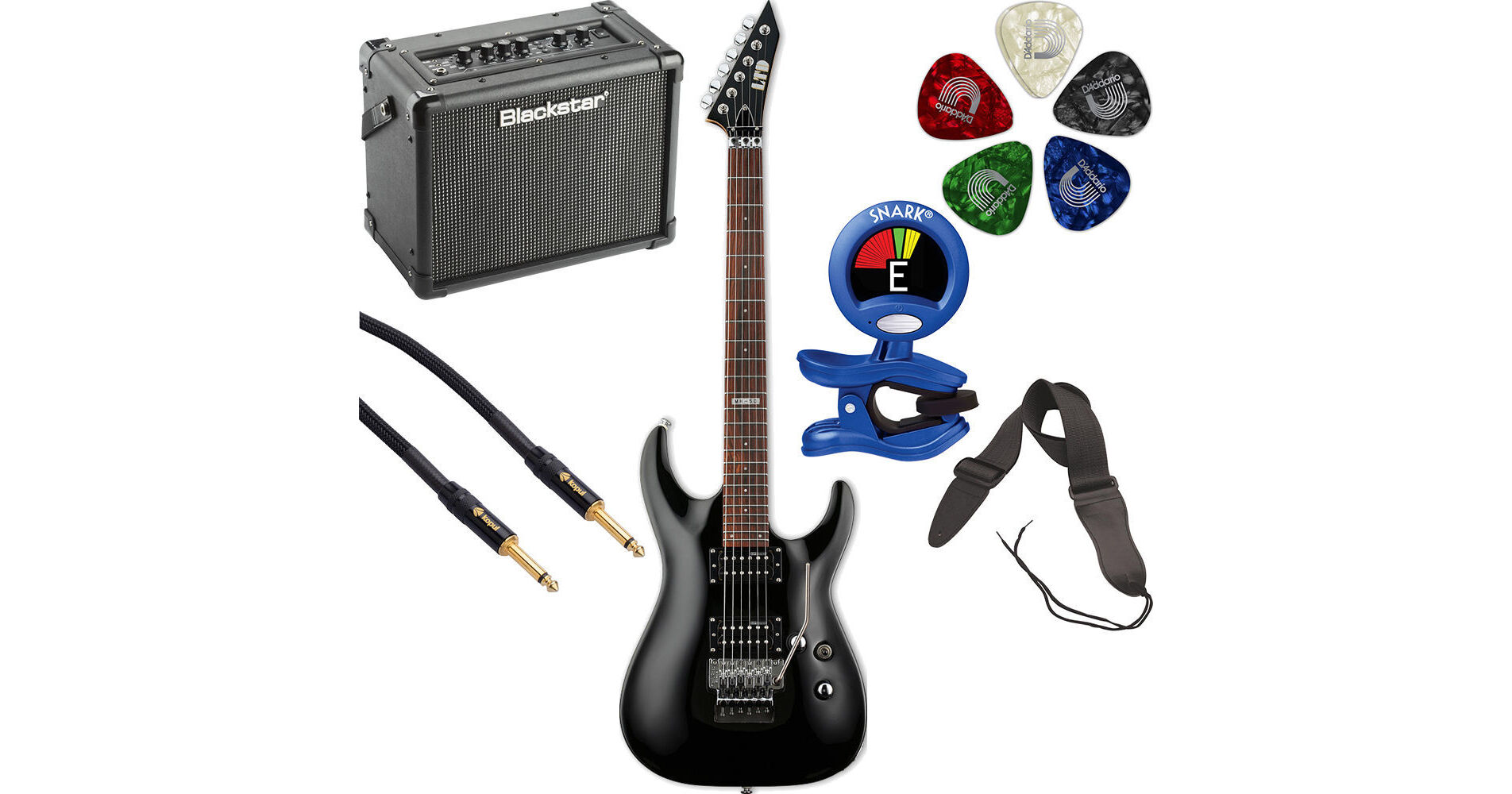 ESP LTD MH-50 エレキギター ESP LTD MH-50 Electric Guitar Starter Kit (Black) B&H Photo